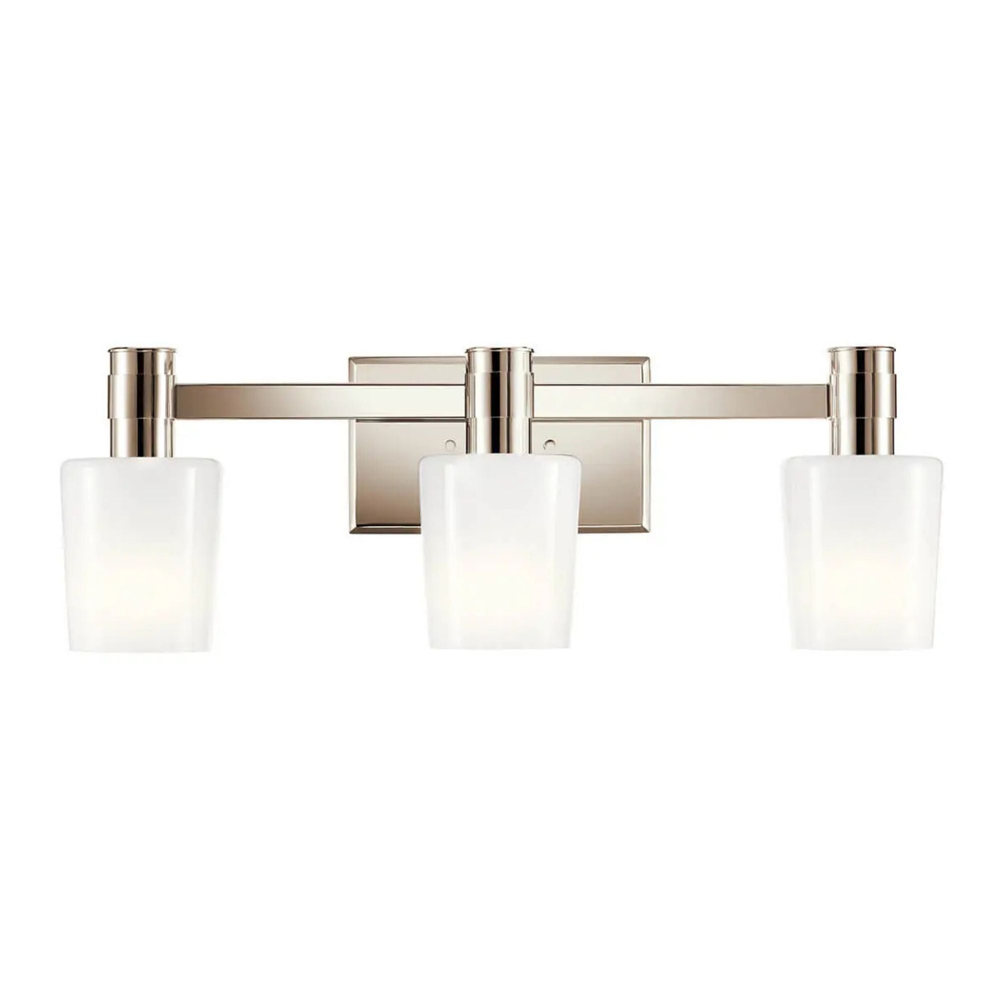 Adani 24" 3-Light Vanity Light, Polished Nickel Finish - Bees Lighting