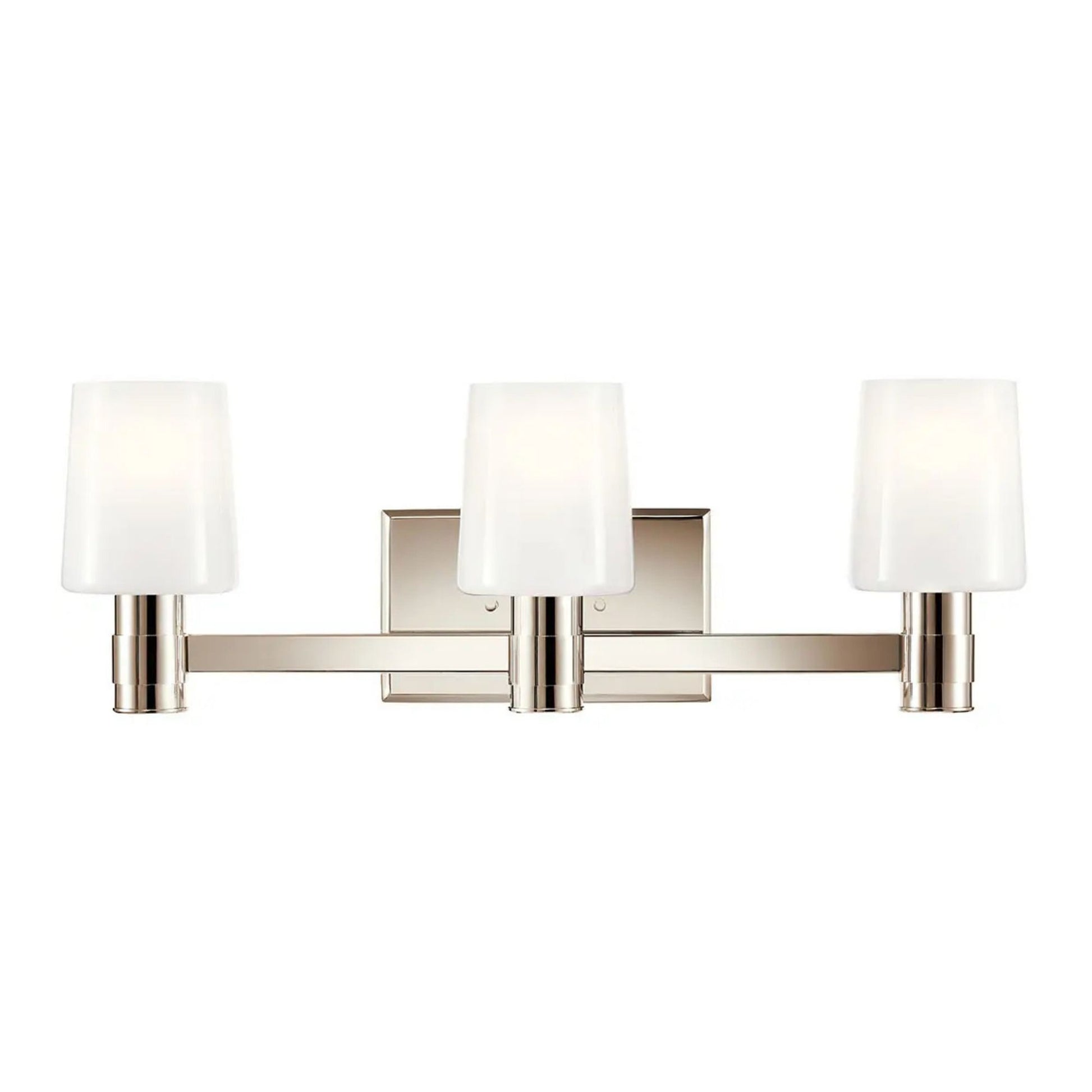 Adani 24" 3-Light Vanity Light, Polished Nickel Finish - Bees Lighting