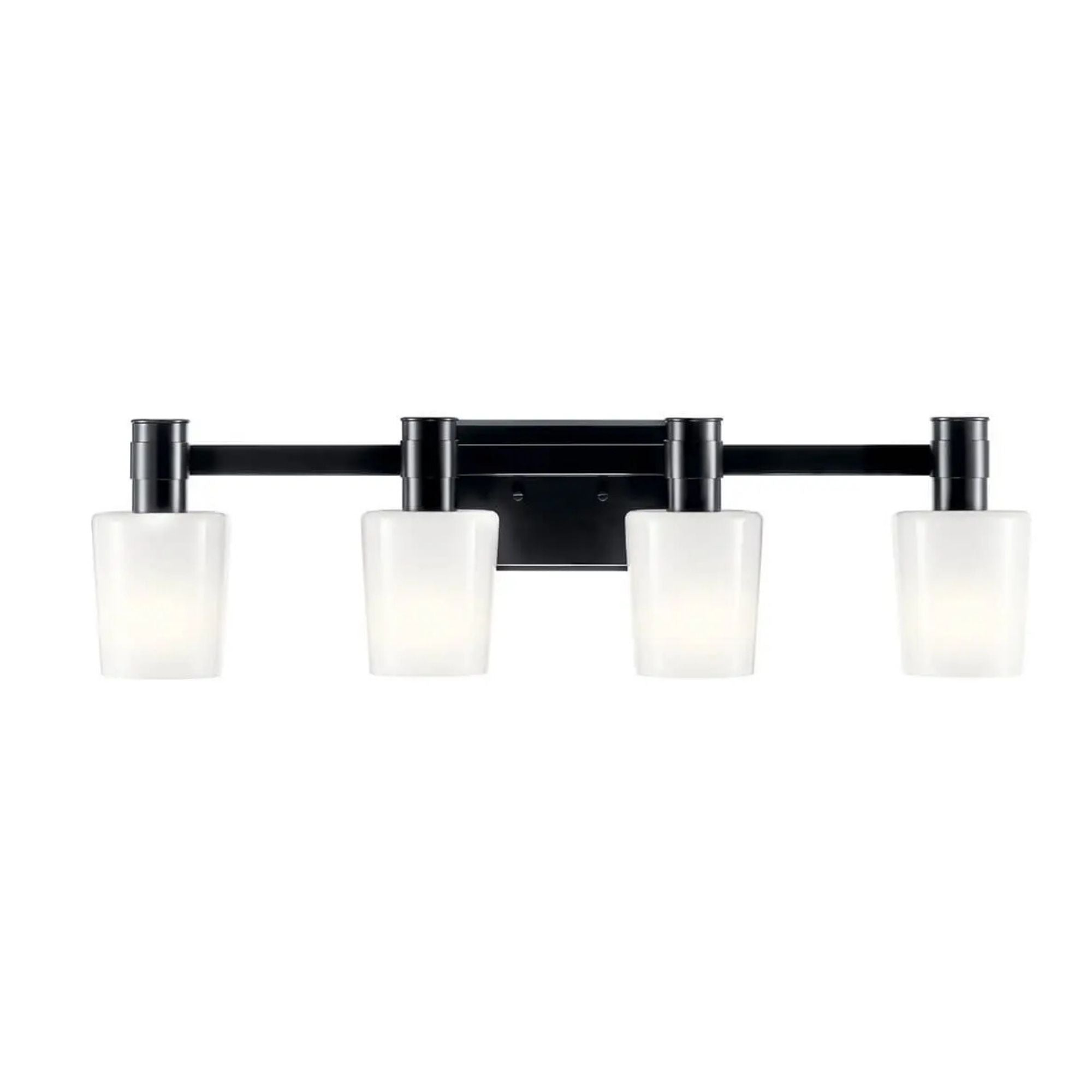 Adani 30" 4-Light Vanity Light, Black Finish