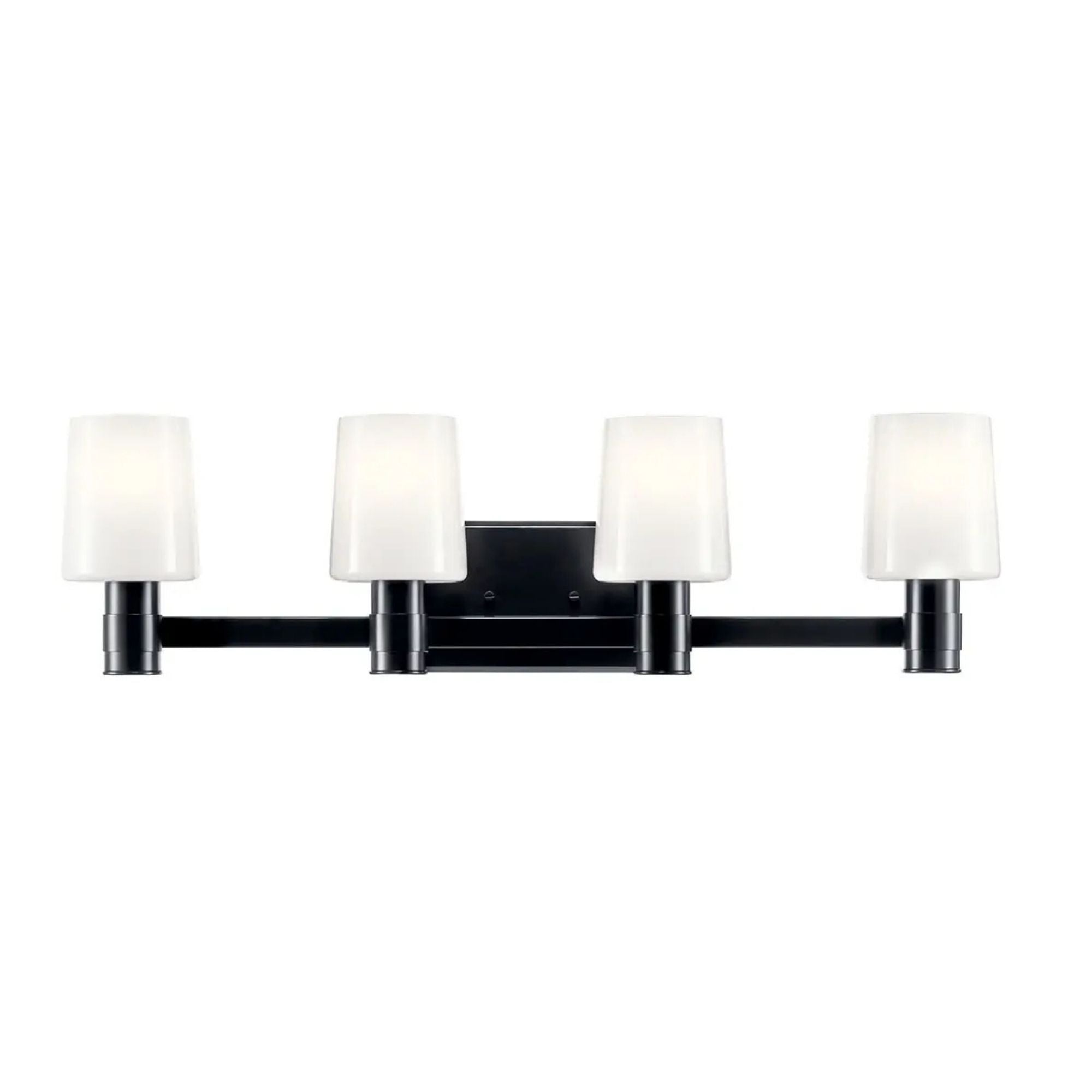 Adani 30" 4-Light Vanity Light, Black Finish