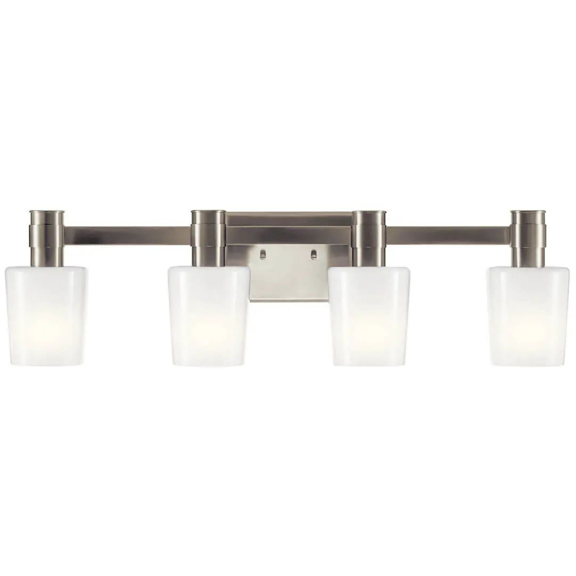 Adani 30" 4-Light Vanity Light, Brushed Nickel Finish - Bees Lighting