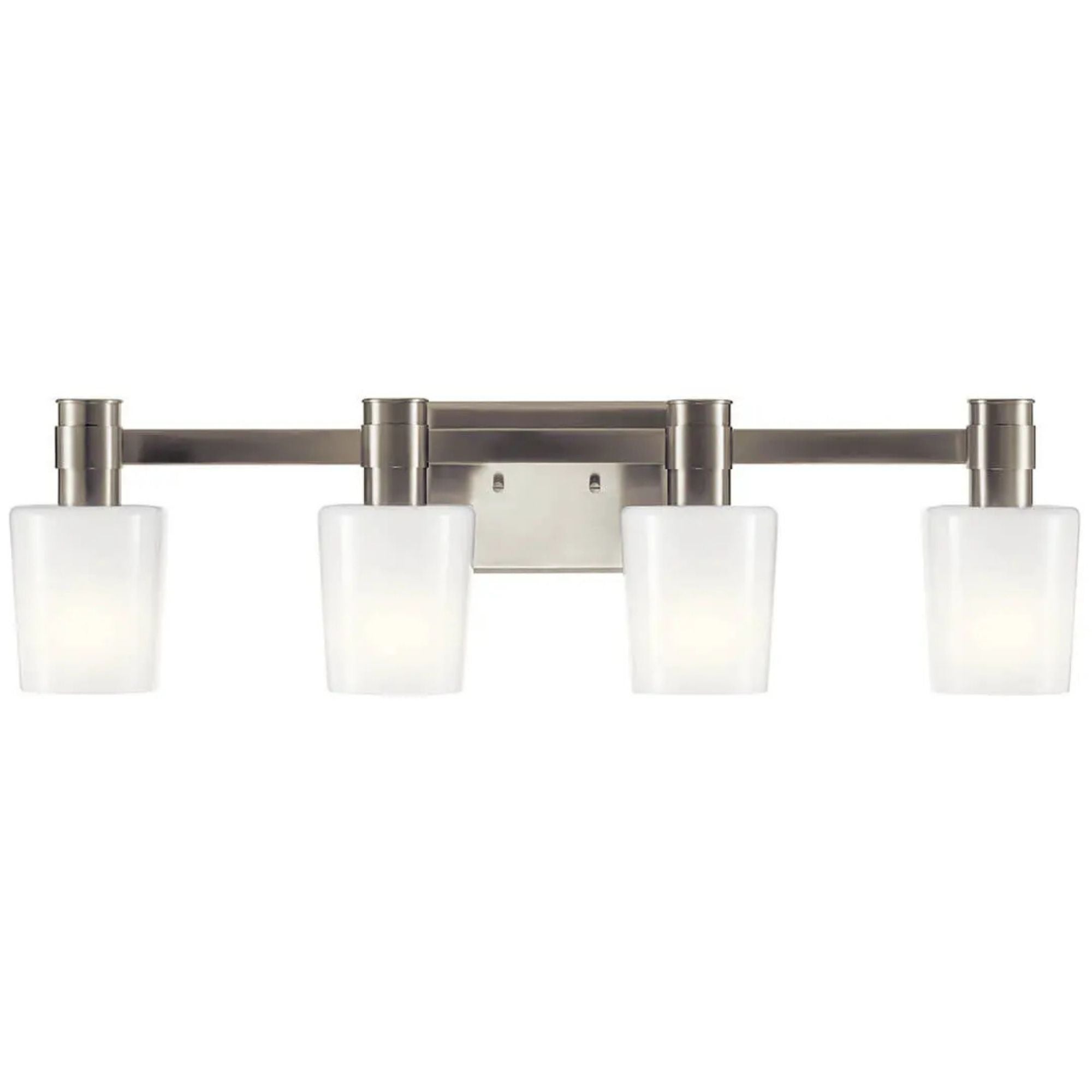 Adani 30" 4-Light Vanity Light, Brushed Nickel Finish - Bees Lighting