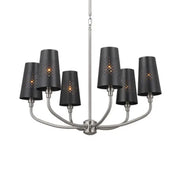 Adeena 27" 6-Light Chandelier, Classic Pewter Finish
