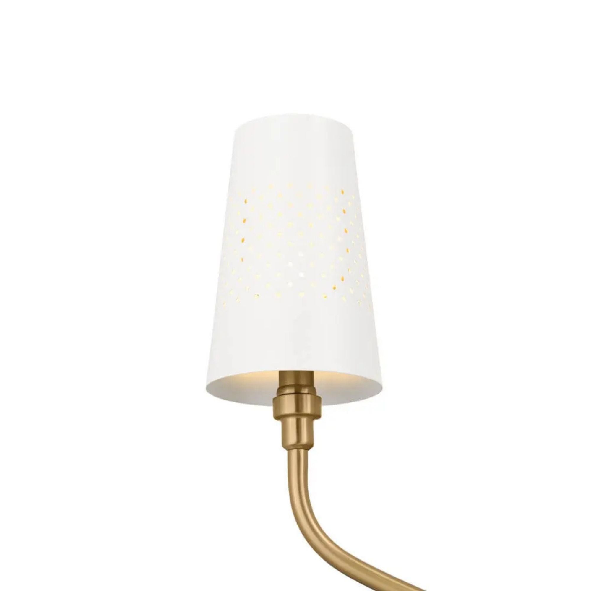 Adeena 37" 8-Light Chandelier, Brushed Natural Brass Finish