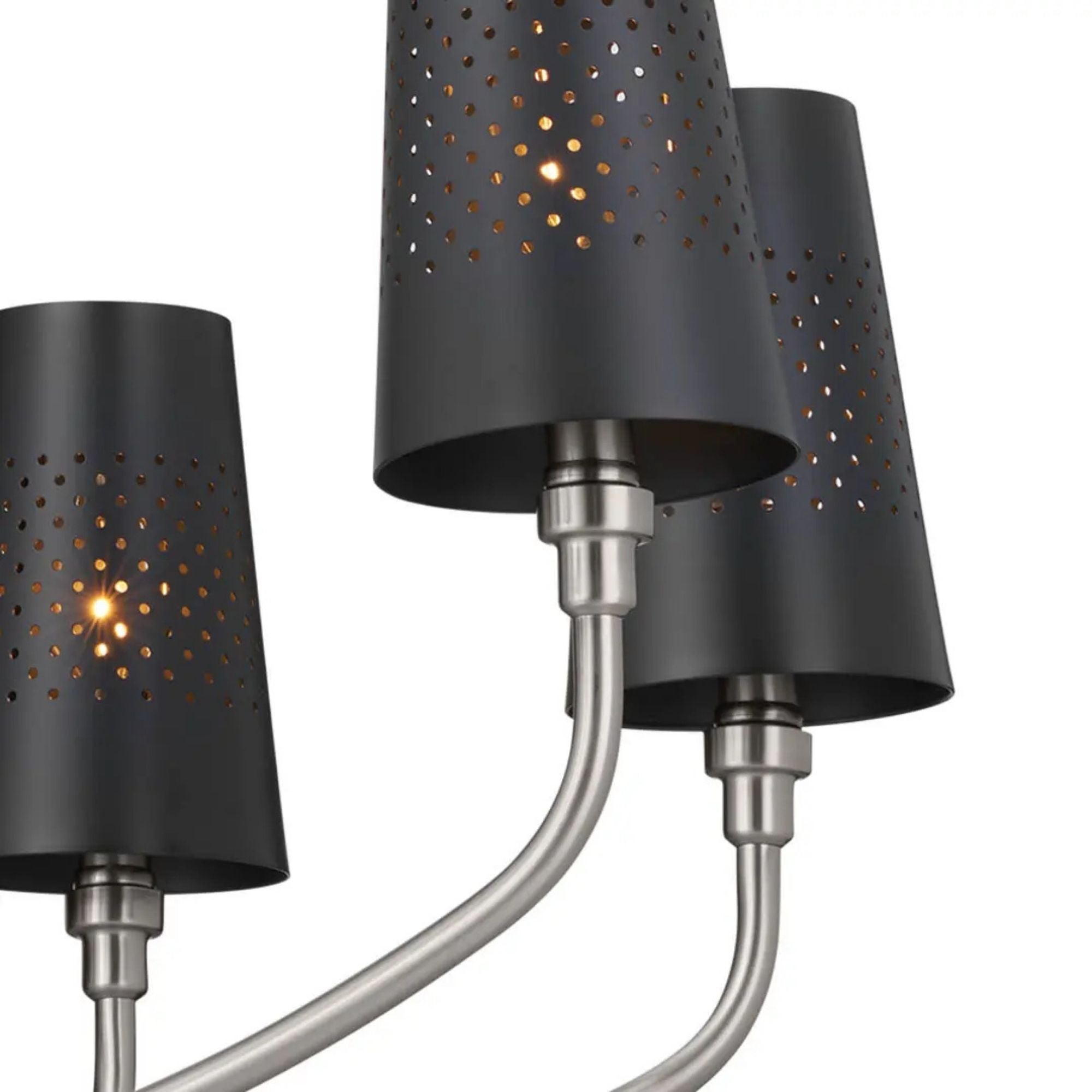 Adeena 37" 8-Light Chandelier, Classic Pewter Finish - Bees Lighting