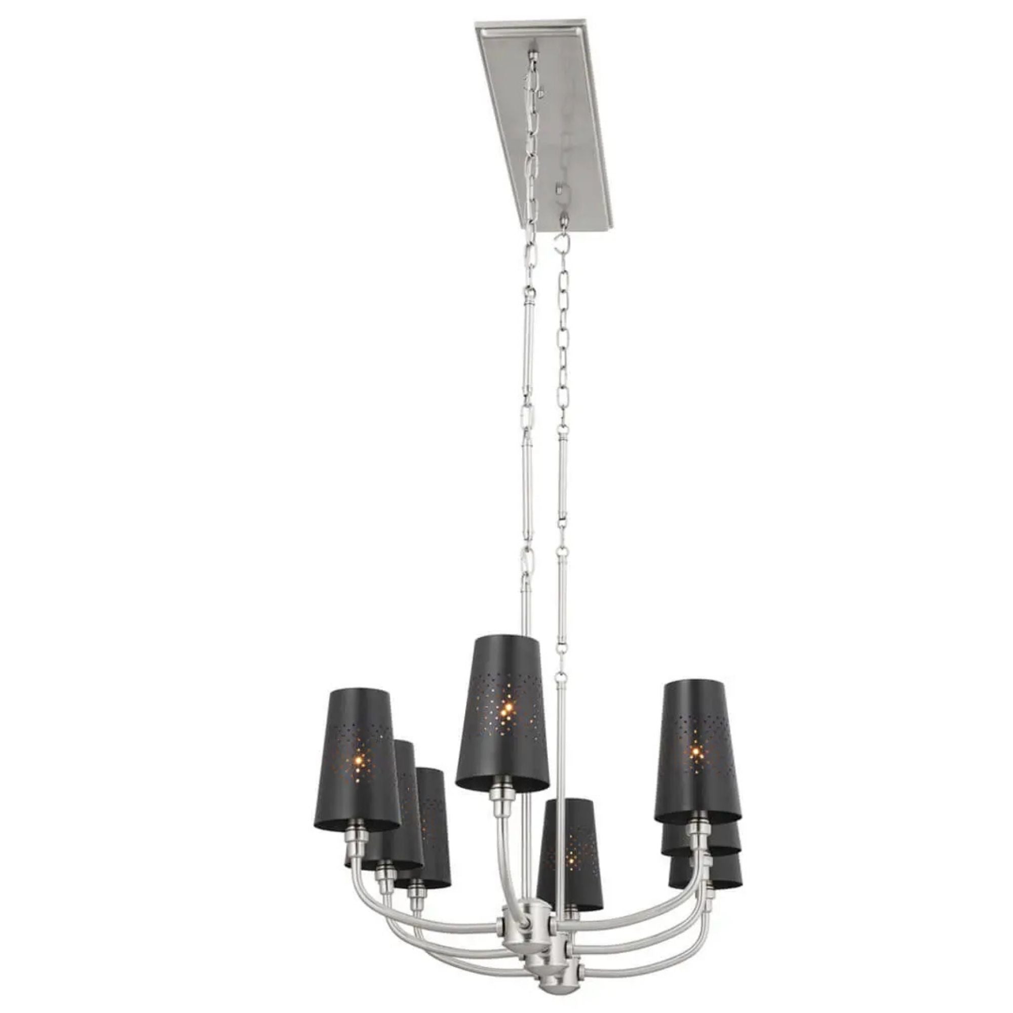Adeena 47" 8-Light Linear Chandelier, Classic Pewter Finish