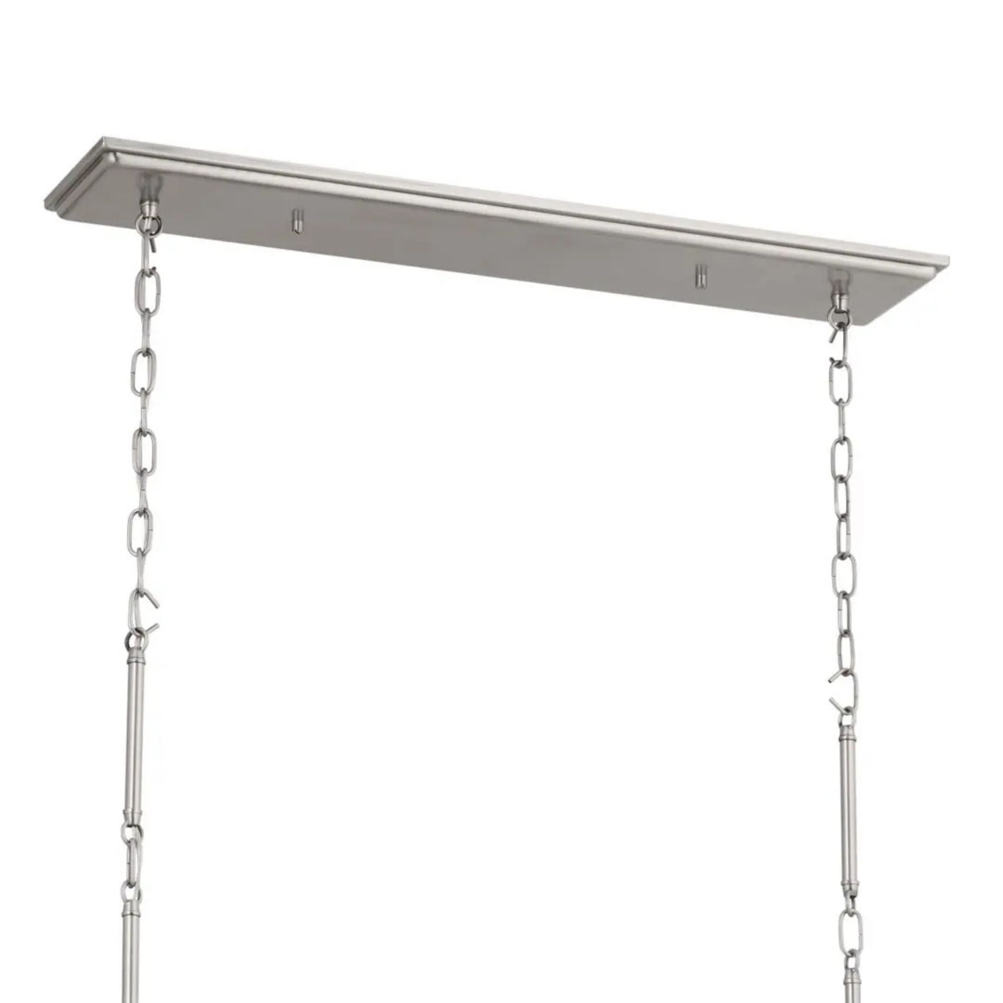 Adeena 47" 8-Light Linear Chandelier, Classic Pewter Finish