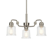 Aivian 23" 3-Light Chandelier, Nickel Textured Finish