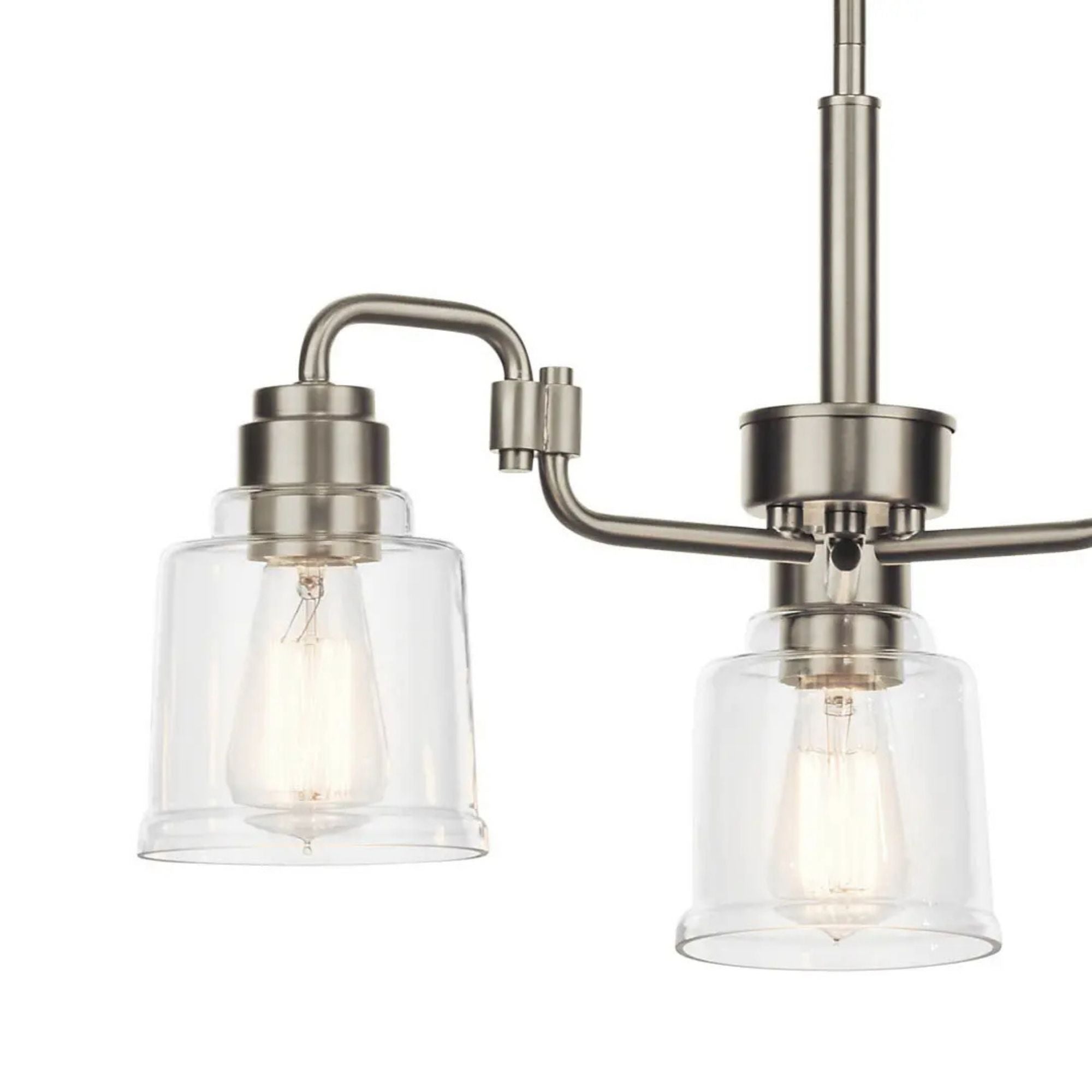 Aivian 23" 3-Light Chandelier, Nickel Textured Finish