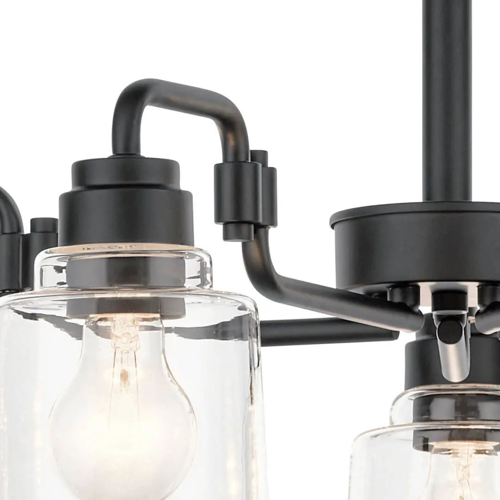 Aivian 30" 5-Light Chandelier, Black Finish - Bees Lighting