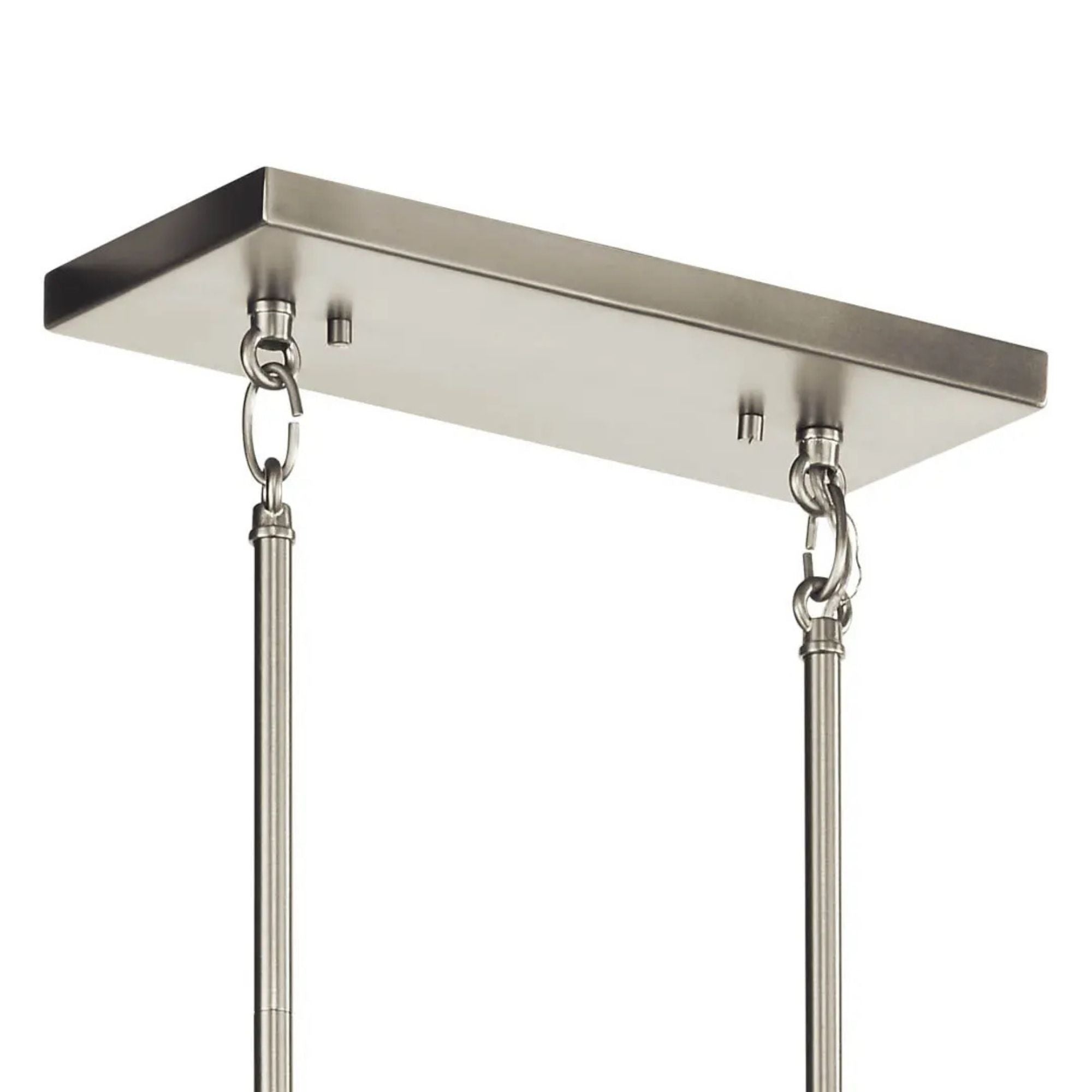 Aivian 42" 8-Light Linear Chandelier, Nickel Textured Finish