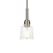 Aivian 5" Mini Pendant, Nickel Textured Finish