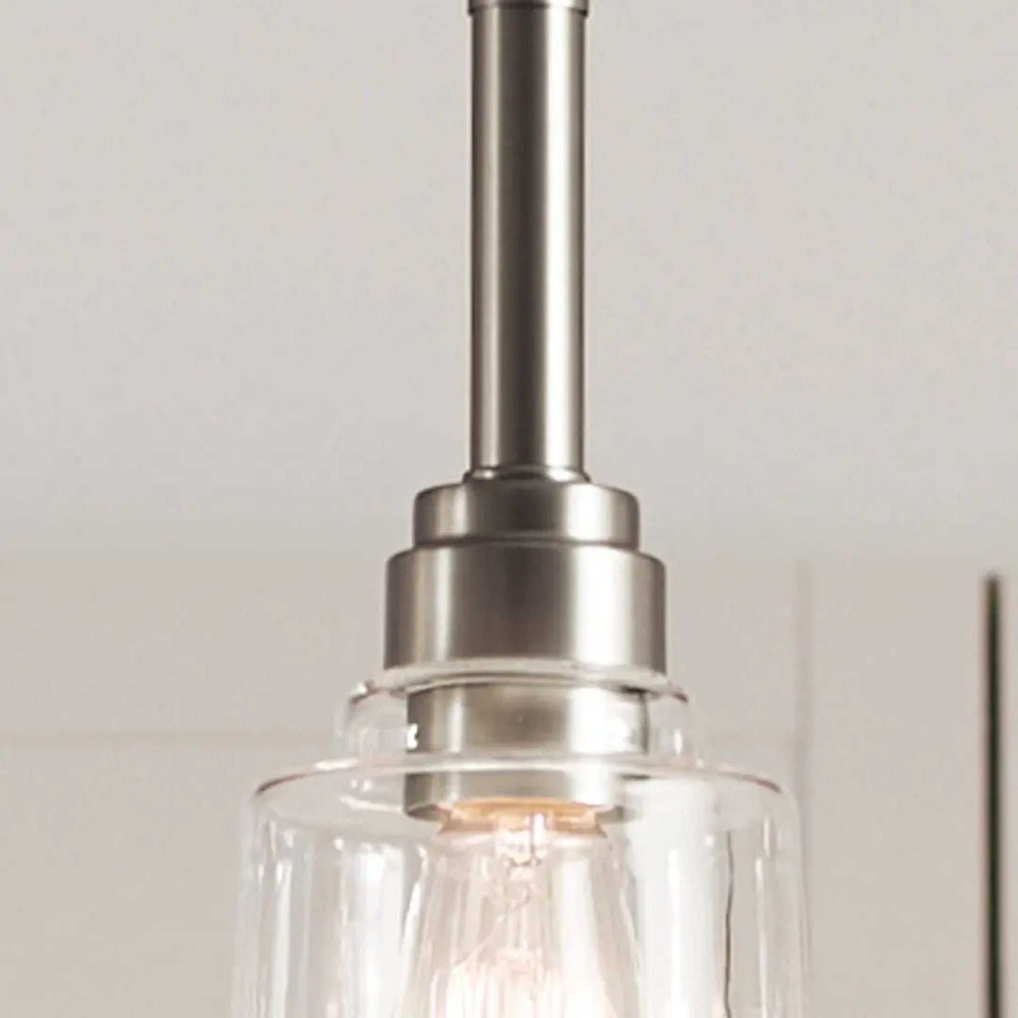 Aivian 5" Mini Pendant, Nickel Textured Finish