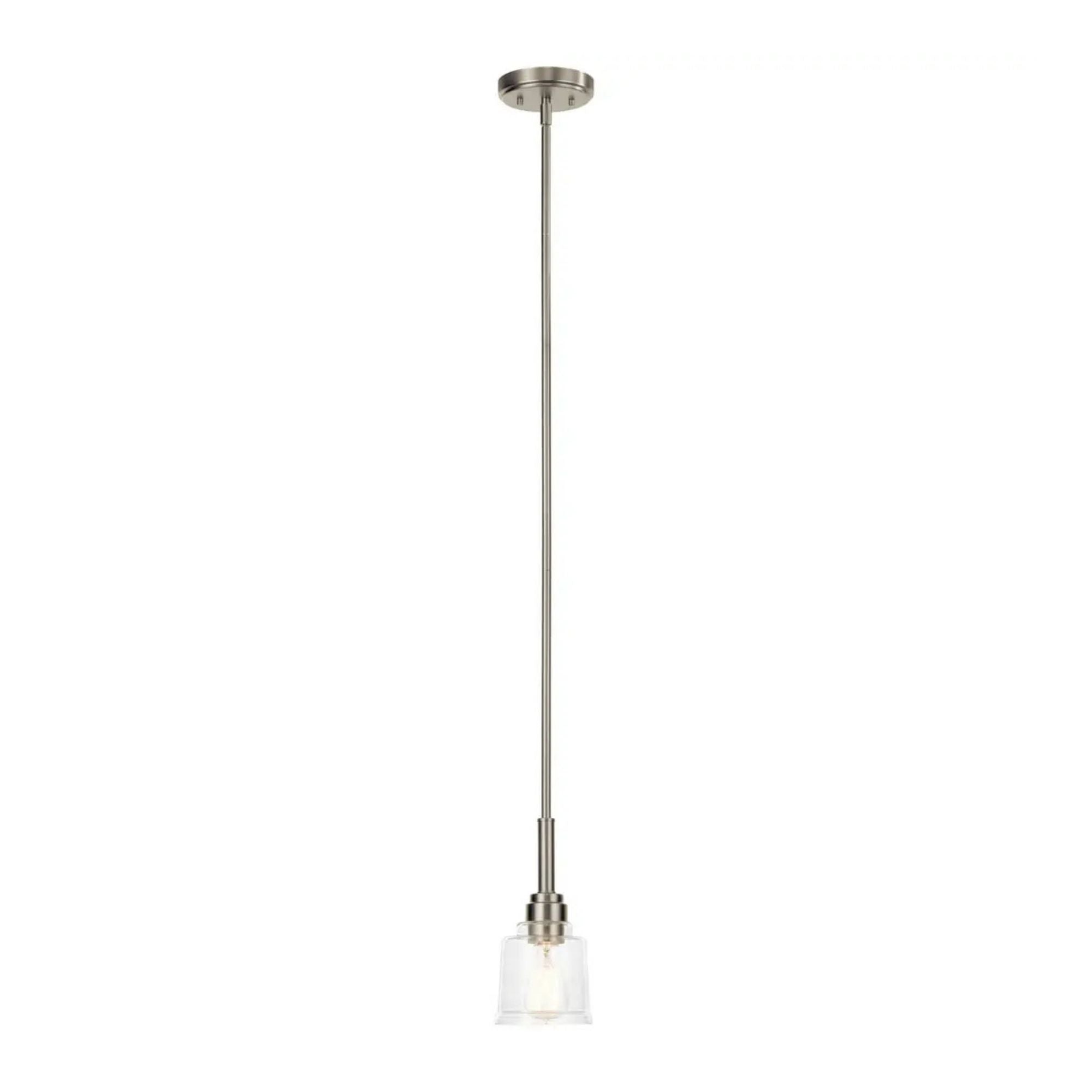 Aivian 5" Mini Pendant, Nickel Textured Finish