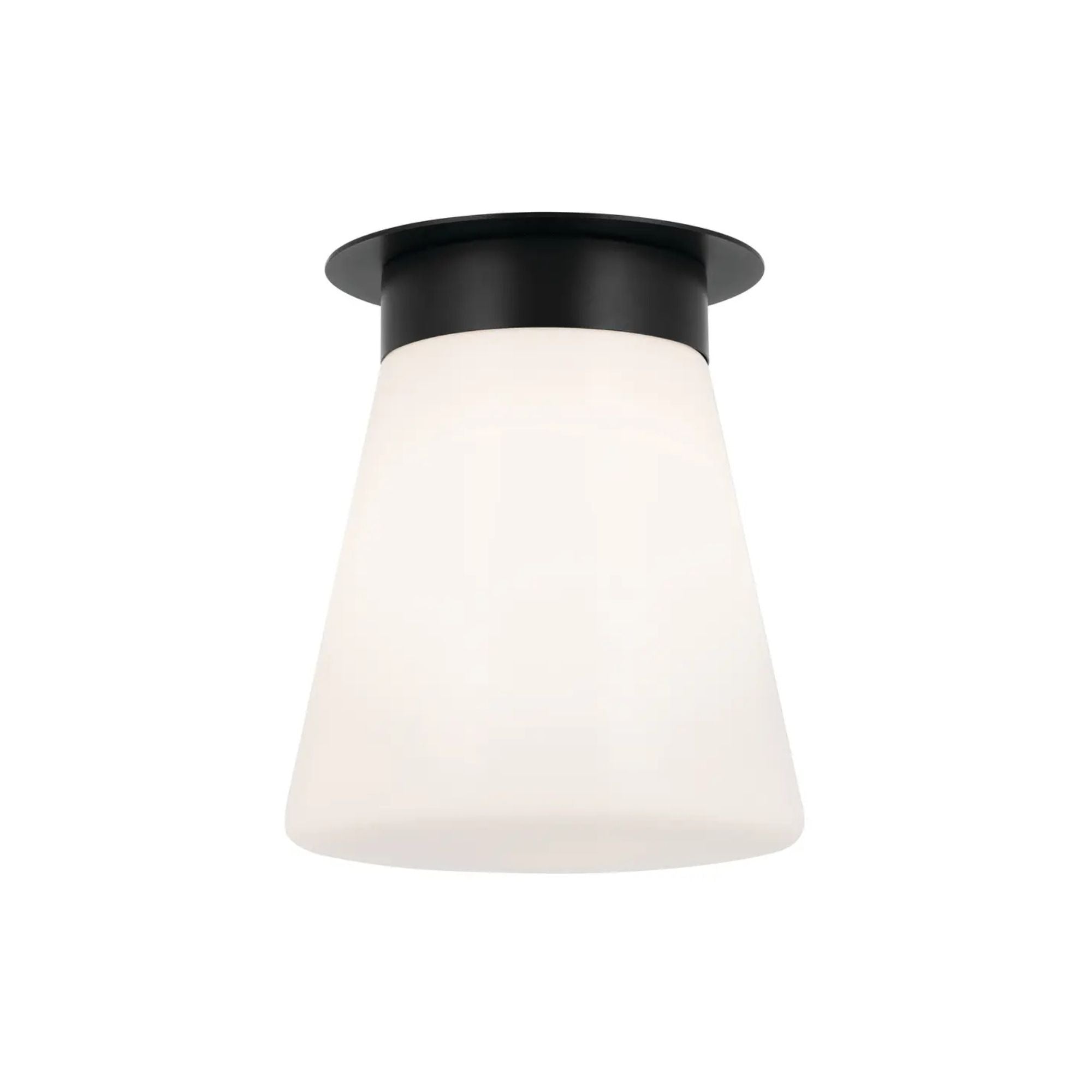 Albers 9" Flush Mount, Black Finish