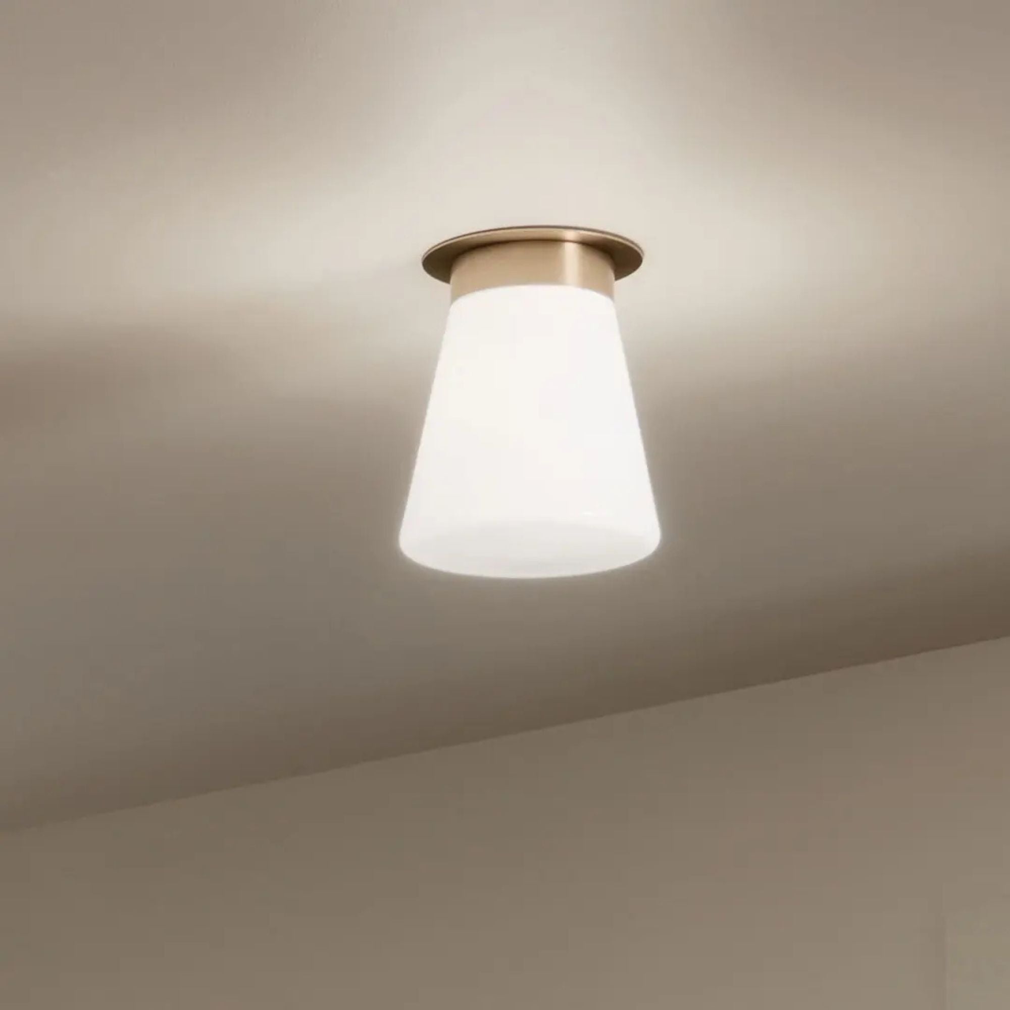 Albers 9" Flush Mount, Champagne Bronze Finish