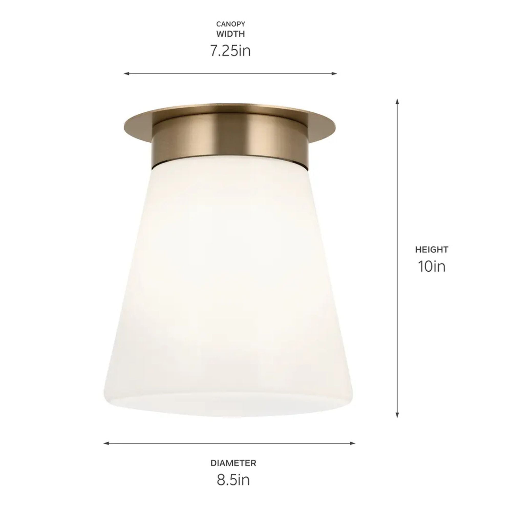 Albers 9" Flush Mount, Champagne Bronze Finish