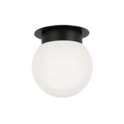 Albers 8" Flush Mount, Black Finish