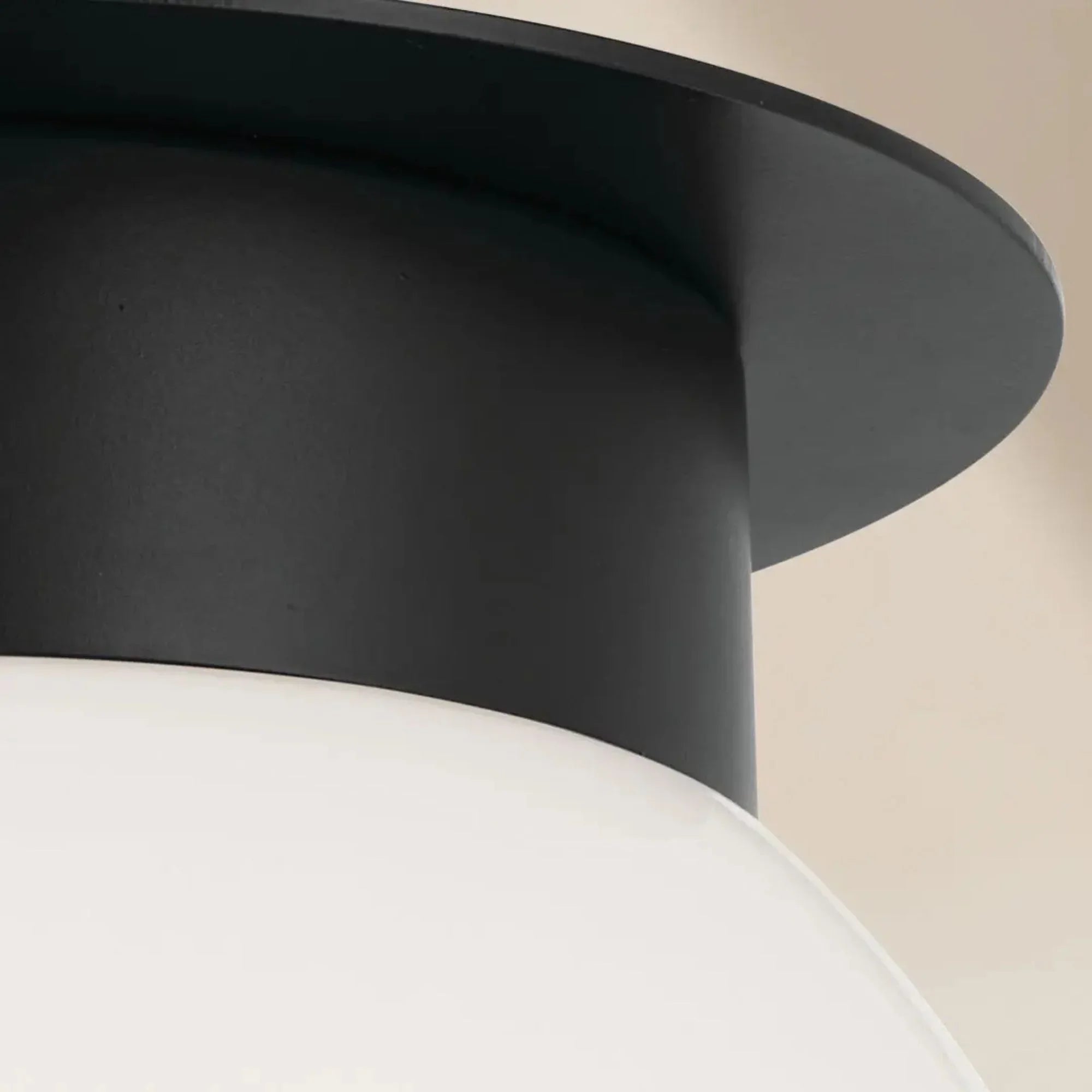 Albers 8" Flush Mount, Black Finish