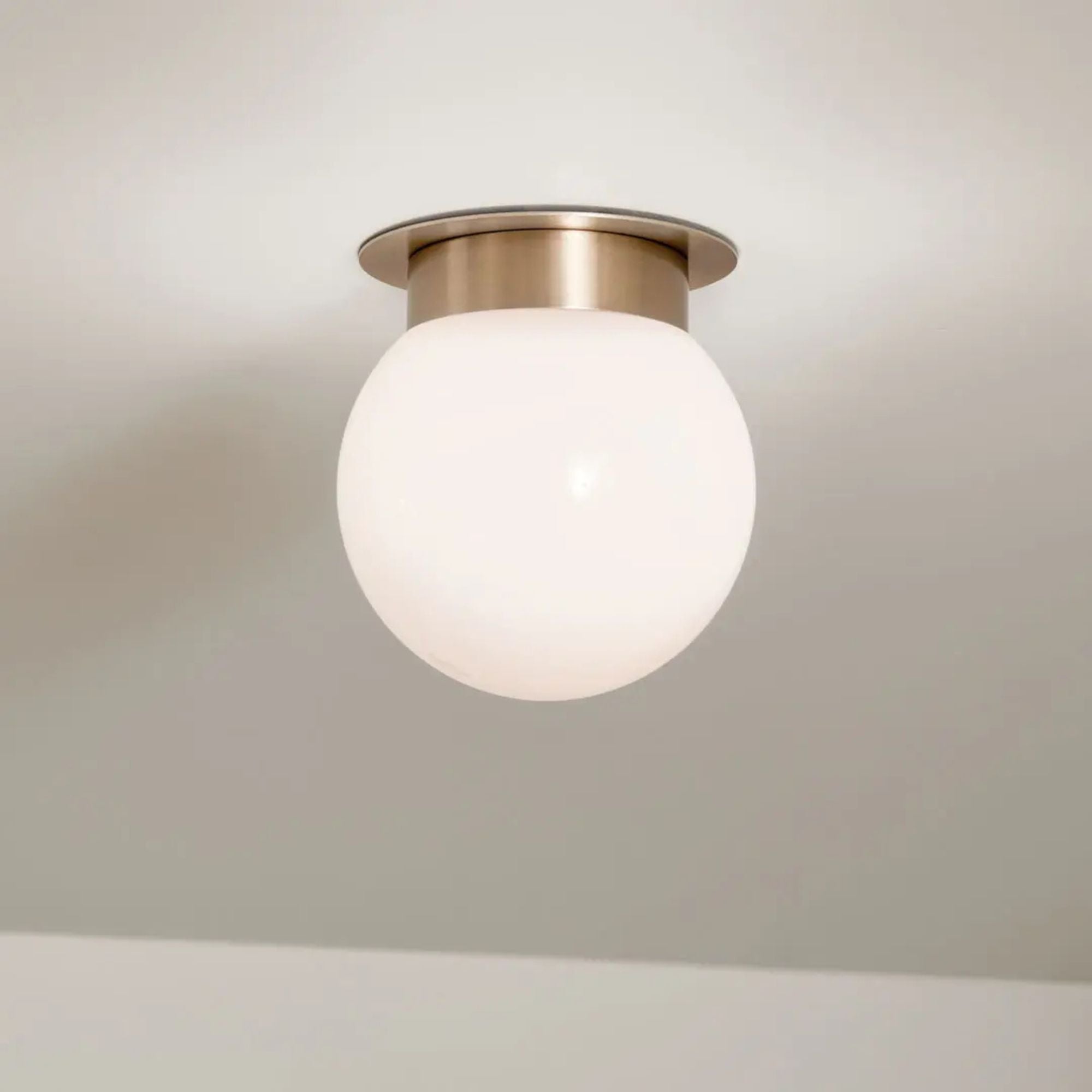 Albers 8" Flush Mount, Champagne Bronze Finish