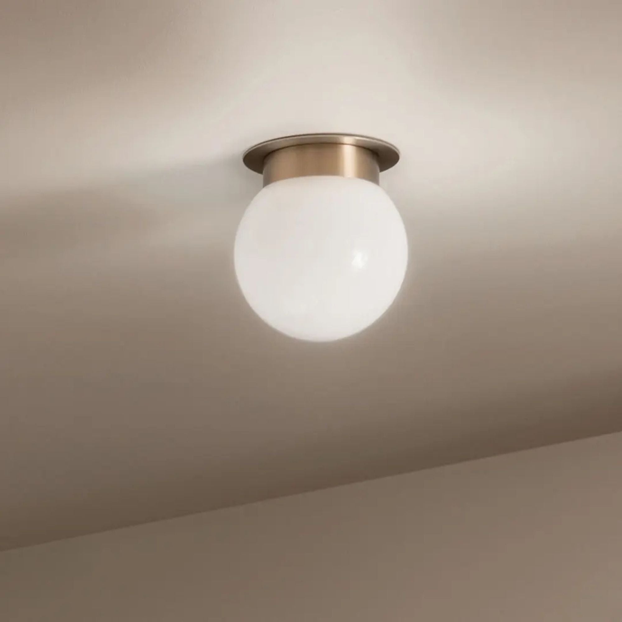Albers 8" Flush Mount, Champagne Bronze Finish