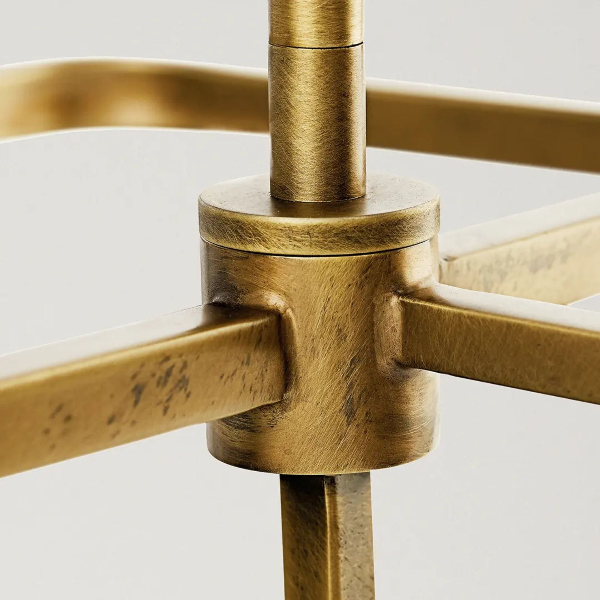 Kichler Lighting - Alden 39" 6-Light Linear Chandelier, Natural Brass Finish | Bees Lighting