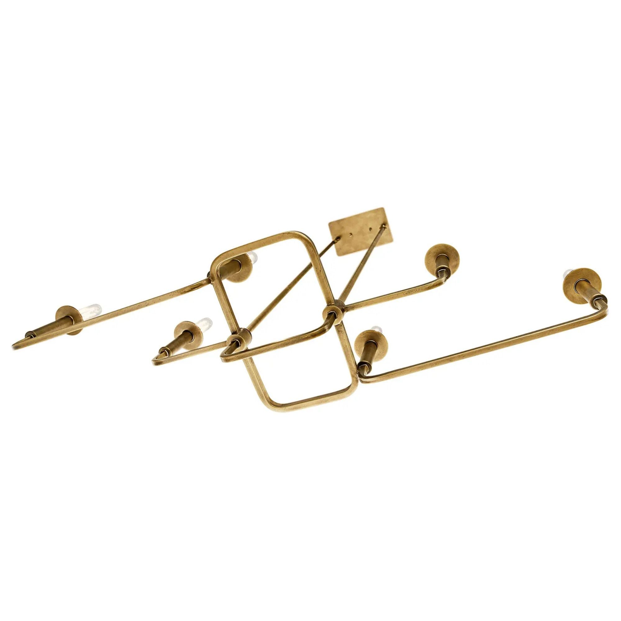 Kichler Lighting - Alden 39" 6-Light Linear Chandelier, Natural Brass Finish | Bees Lighting