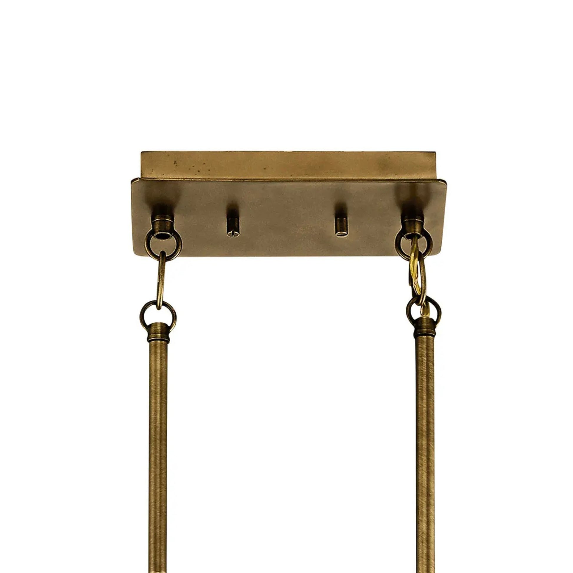 Kichler Lighting - Alden 39" 6-Light Linear Chandelier, Natural Brass Finish | Bees Lighting