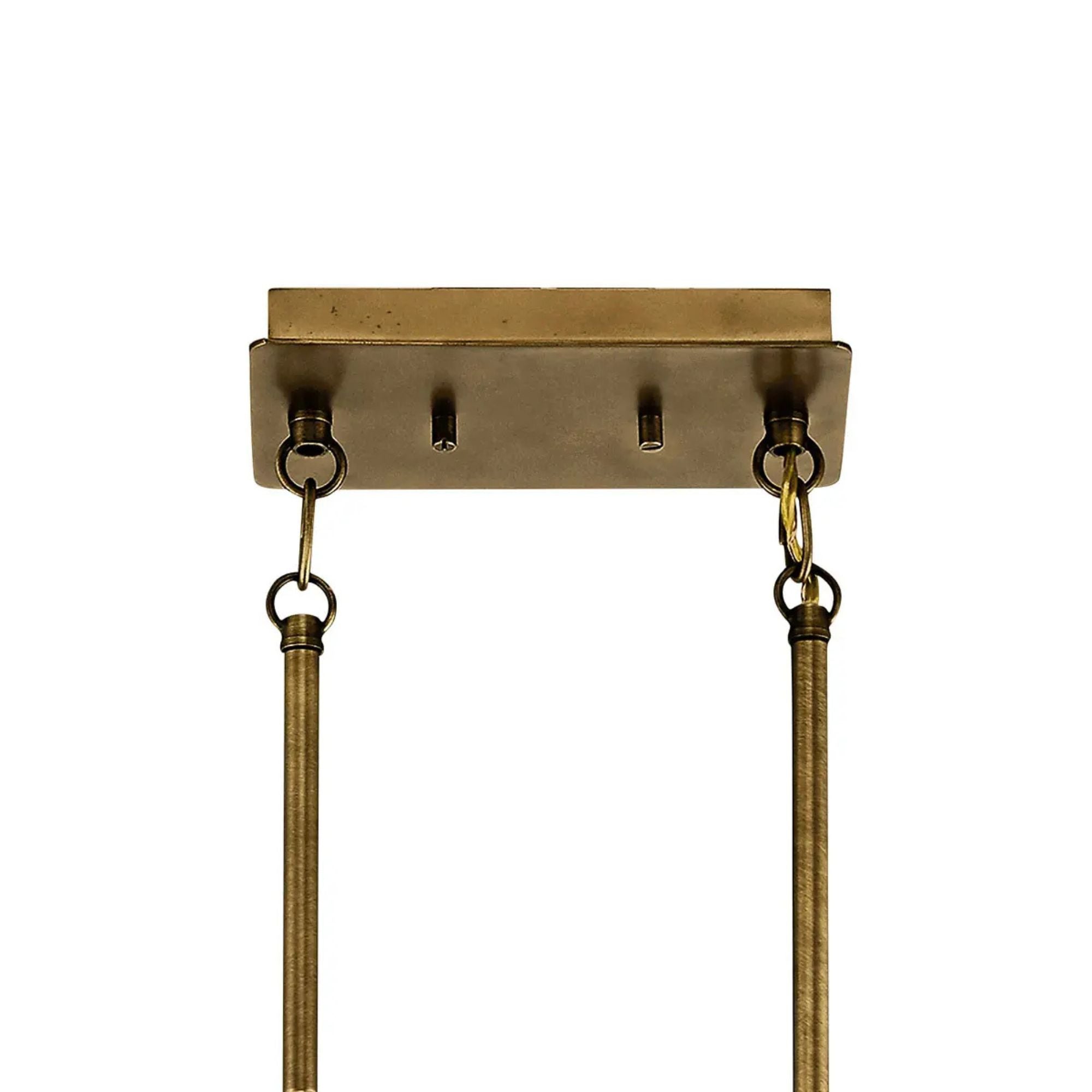 Kichler Lighting - Alden 39" 6-Light Linear Chandelier, Natural Brass Finish | Bees Lighting