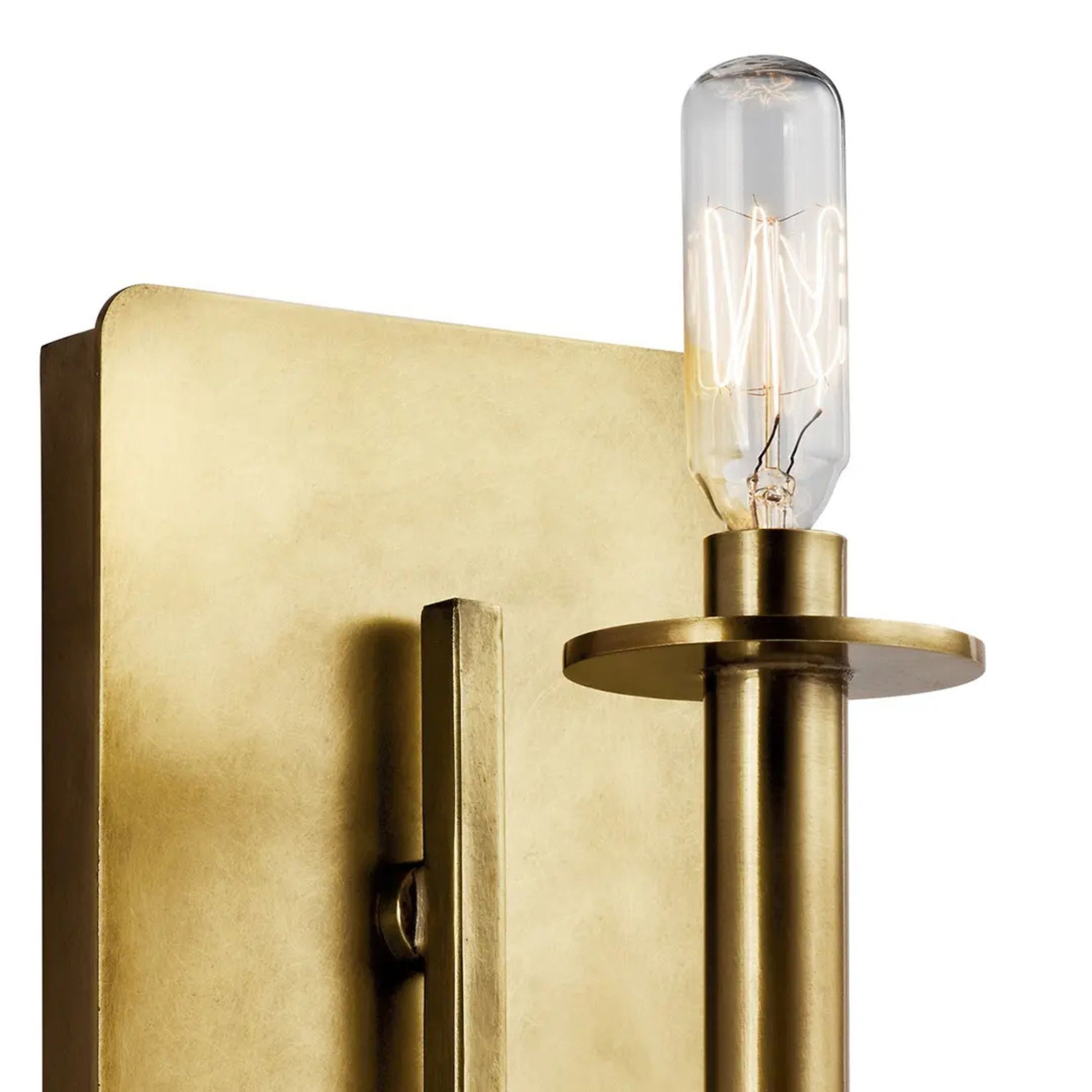 Kichler Lighting - Alden 5" Wall Sconce, Natural Brass Finish | Bees Lighting