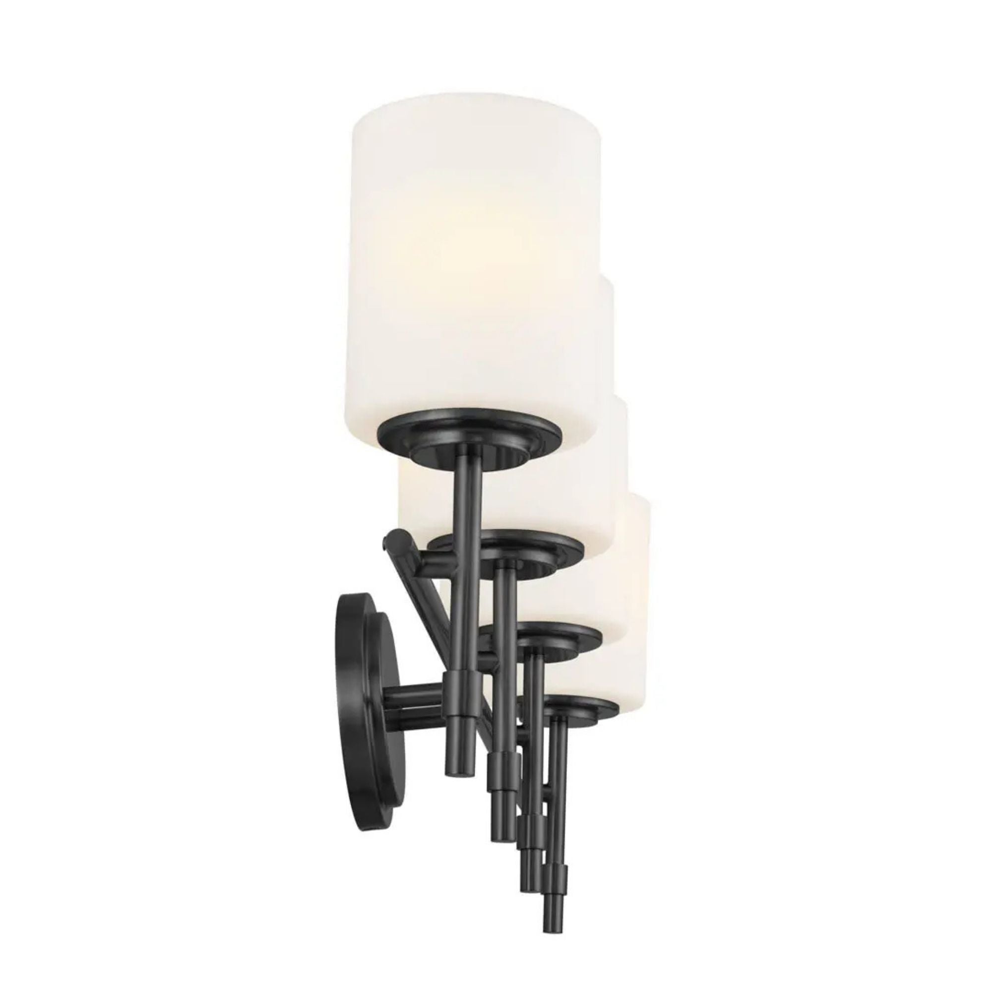 Ali 33" 4-Light Bath Vanity Light, Black Finish