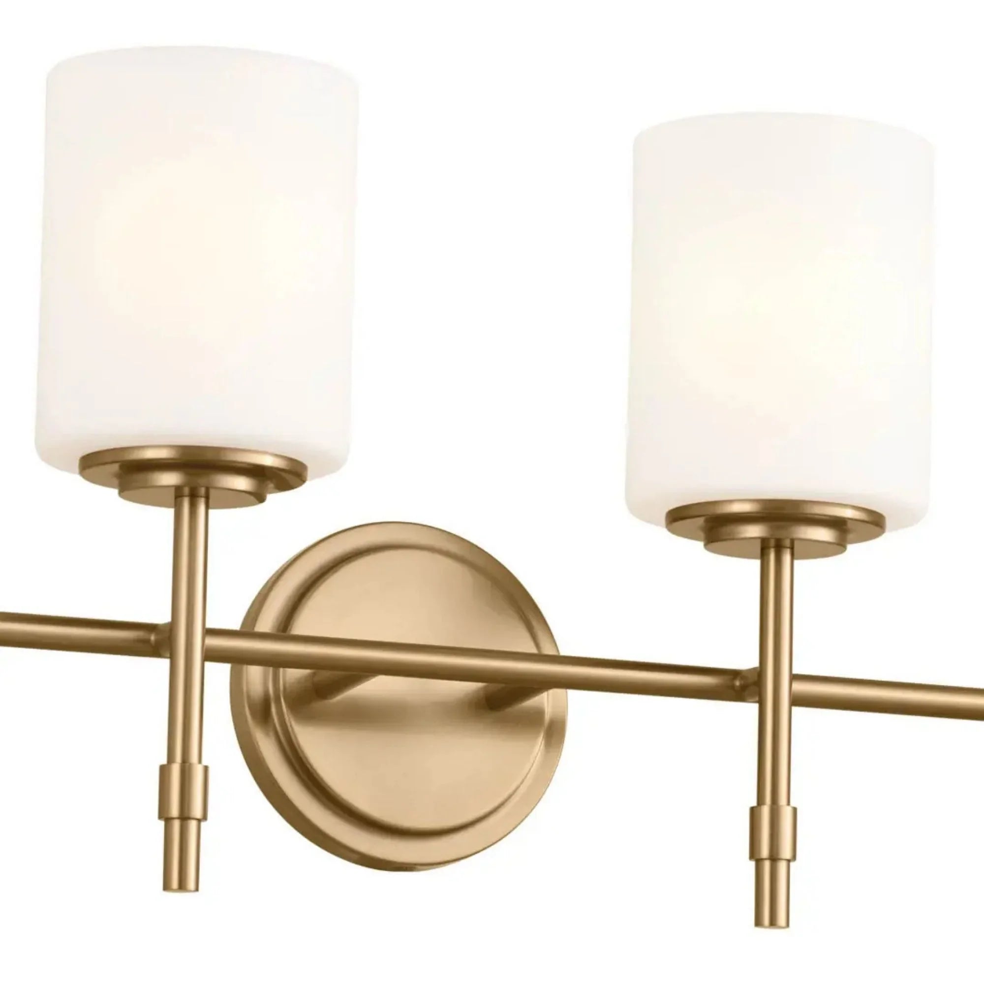 Ali 33" 4-Light Bath Vanity Light, Brushed Natural Brass Finish