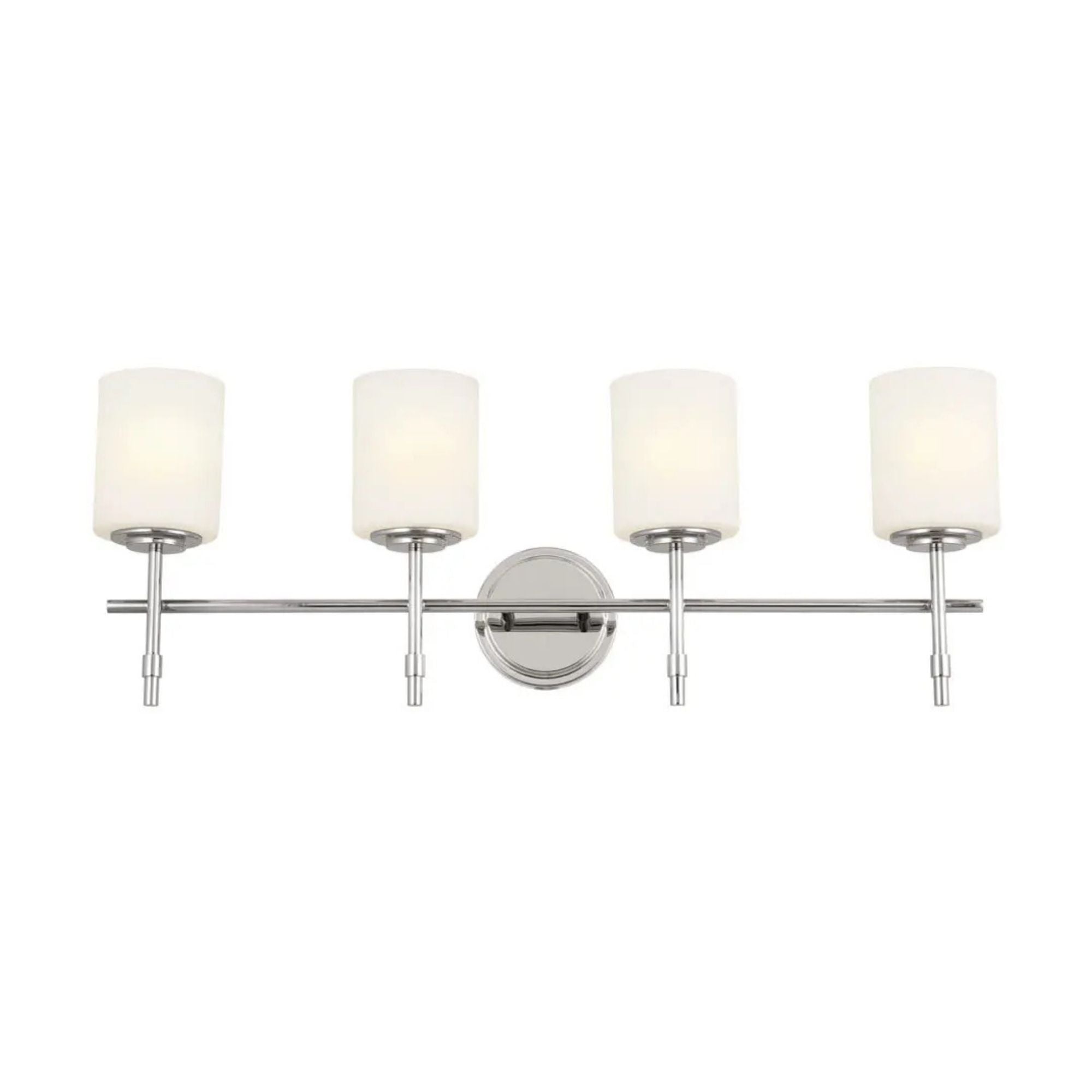 Ali 33" 4-Light Bath Vanity Light, Polished Nickel Finish
