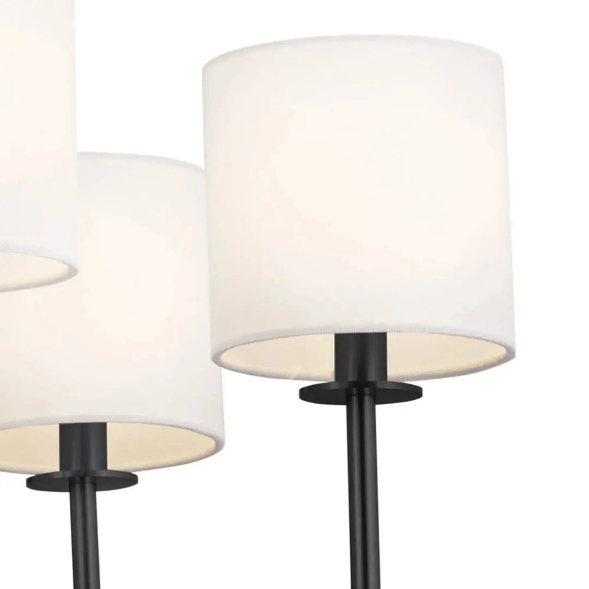 Ali 28" 6-Light Chandelier, Black Finish