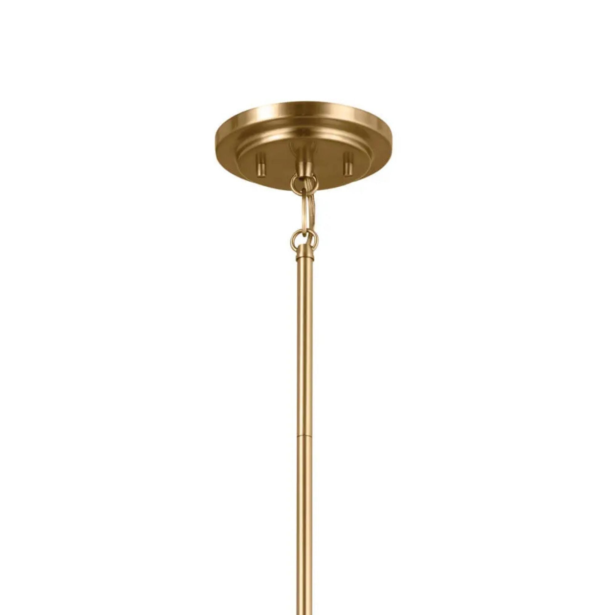 Ali 28" 6-Light Chandelier, Brushed Natural Brass Finish - Bees Lighting