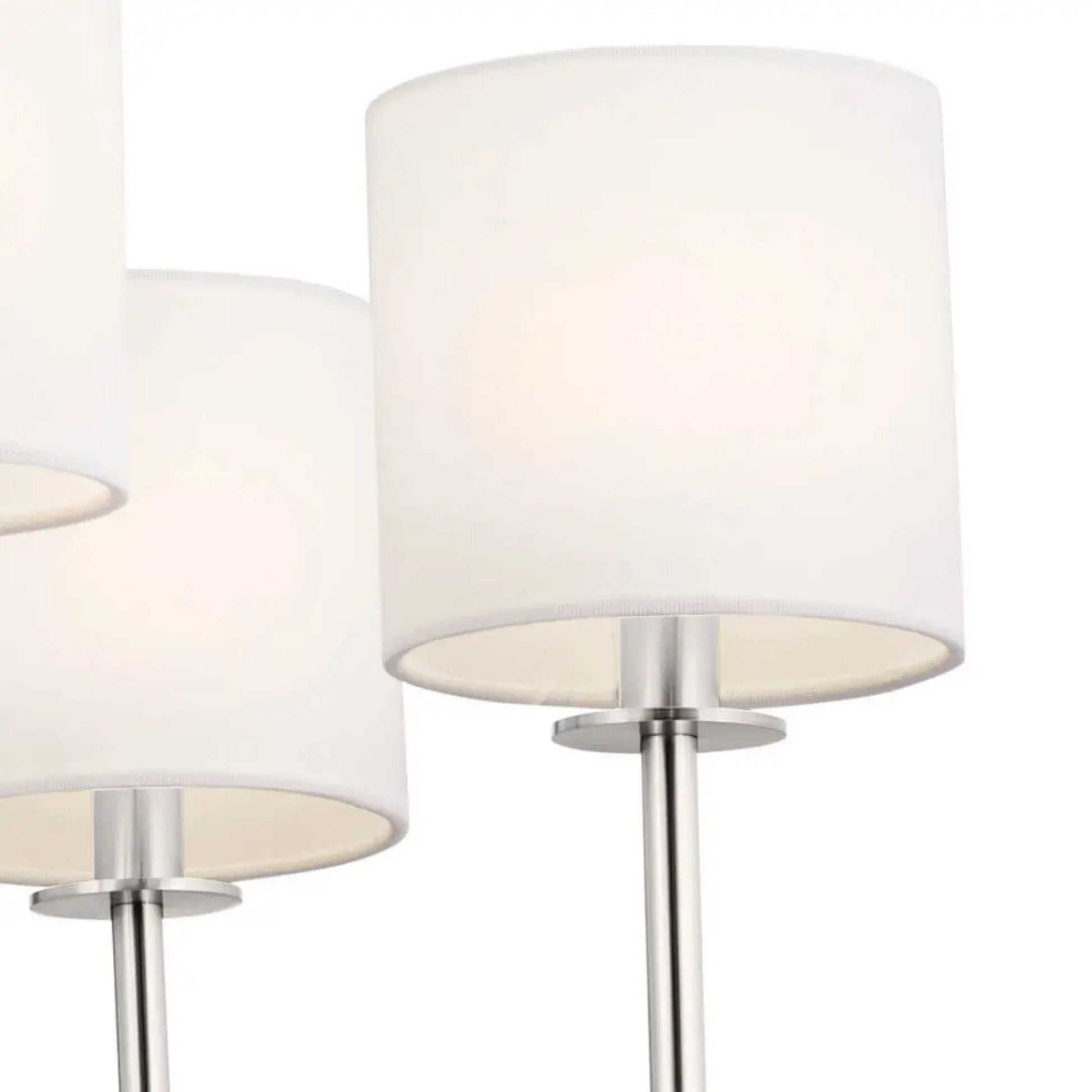 Ali 28" 6-Light Chandelier, Polished Nickel Finish - Bees Lighting