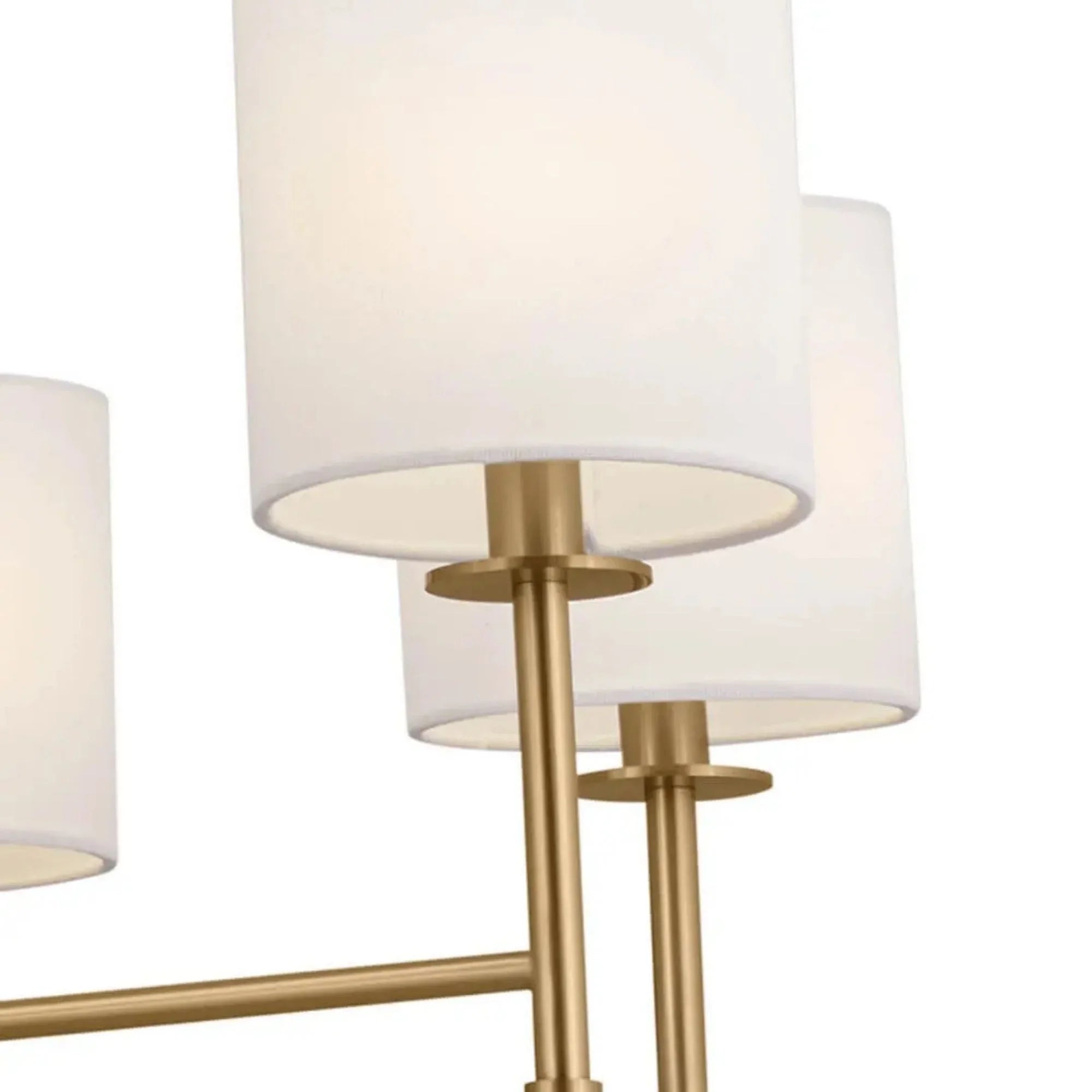 Ali 39" 8-Light Chandelier, Brushed Natural Brass Finish