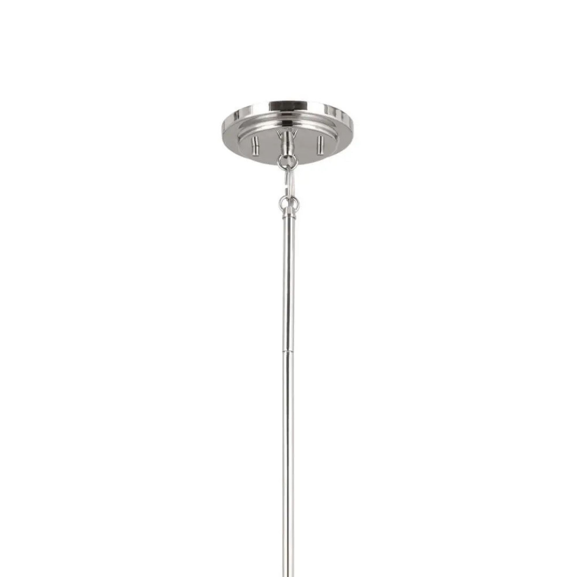 Ali 39" 8-Light Chandelier, Polished Nickel Finish