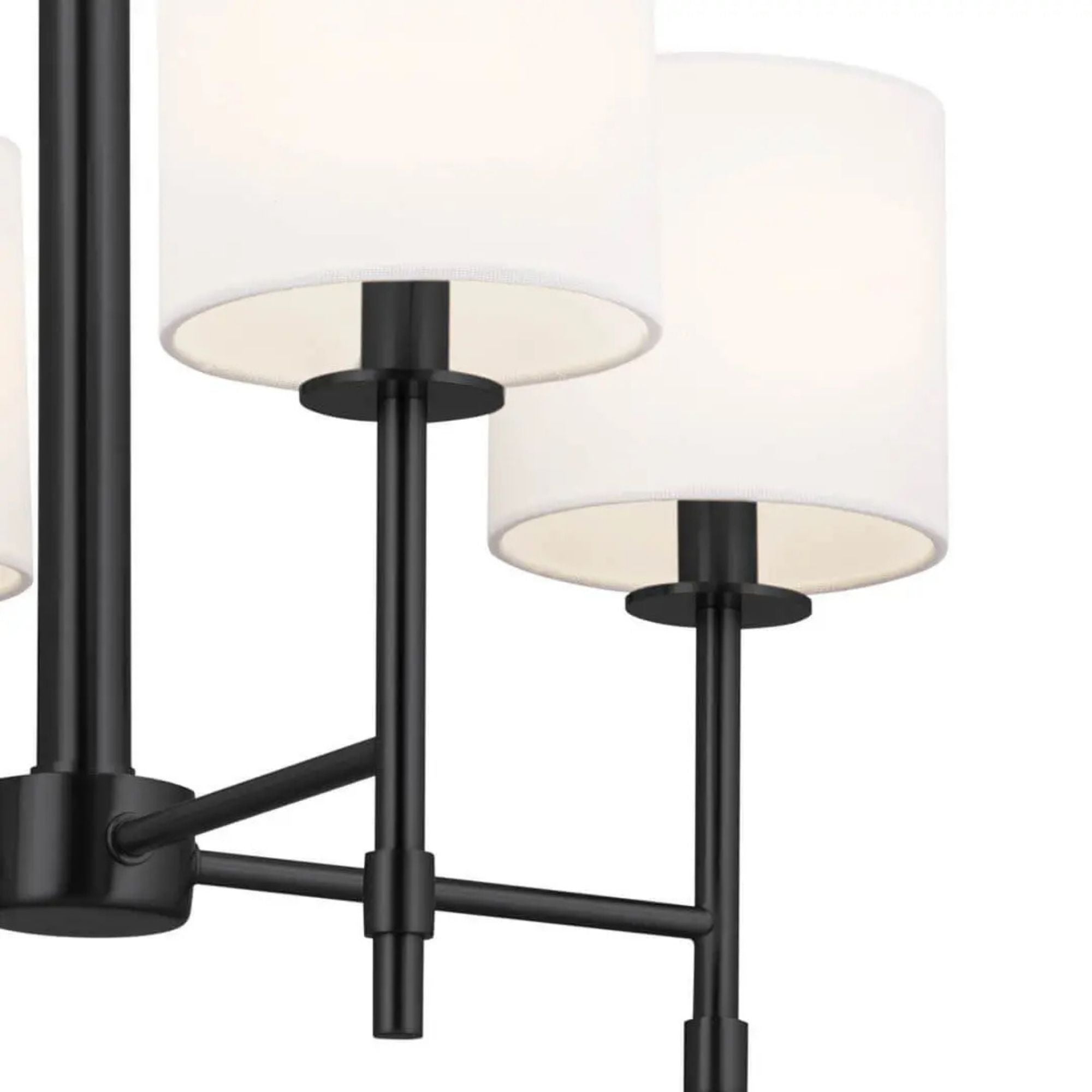 Ali 20" 4-Light Chandelier, Black Finish