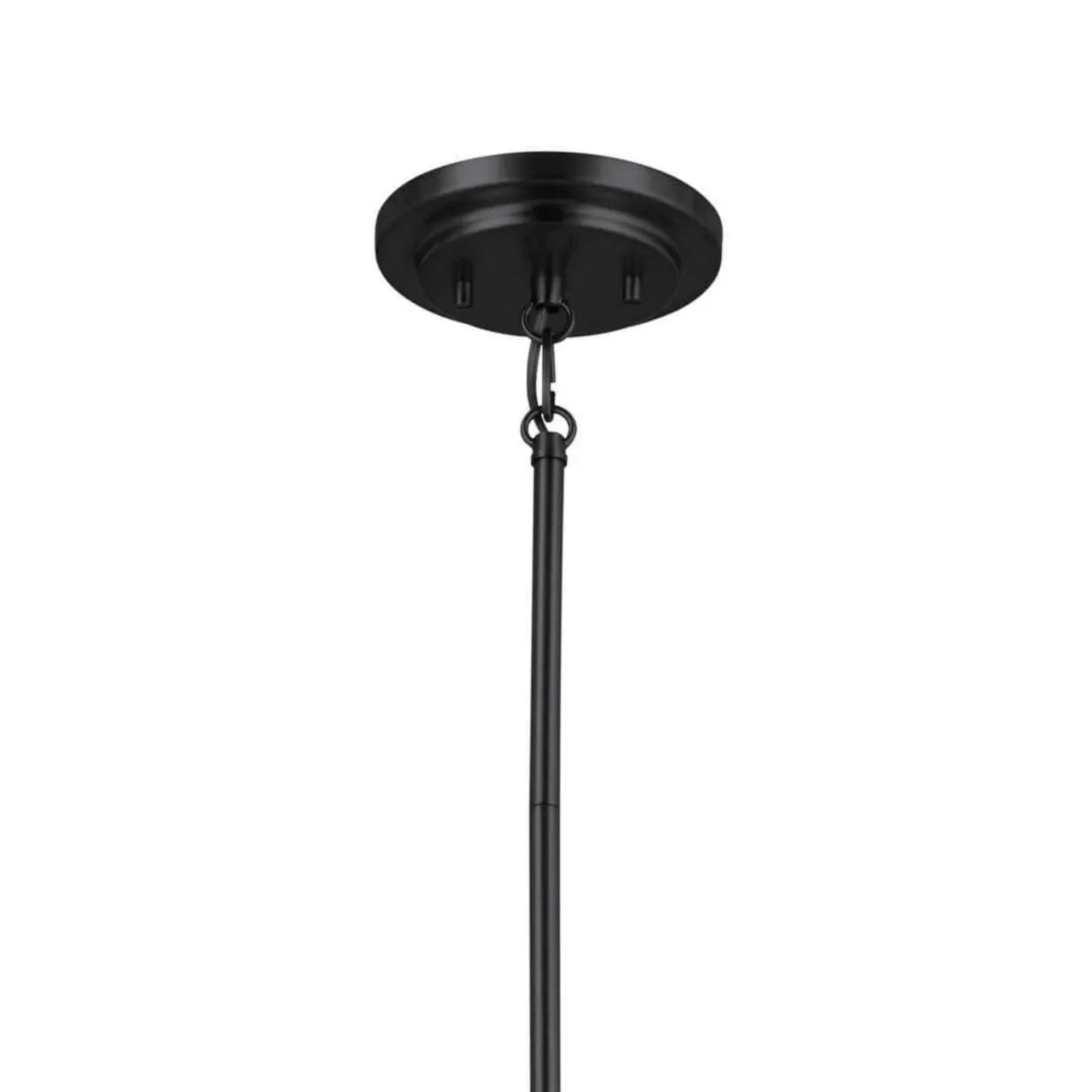 Ali 20" 4-Light Chandelier, Black Finish