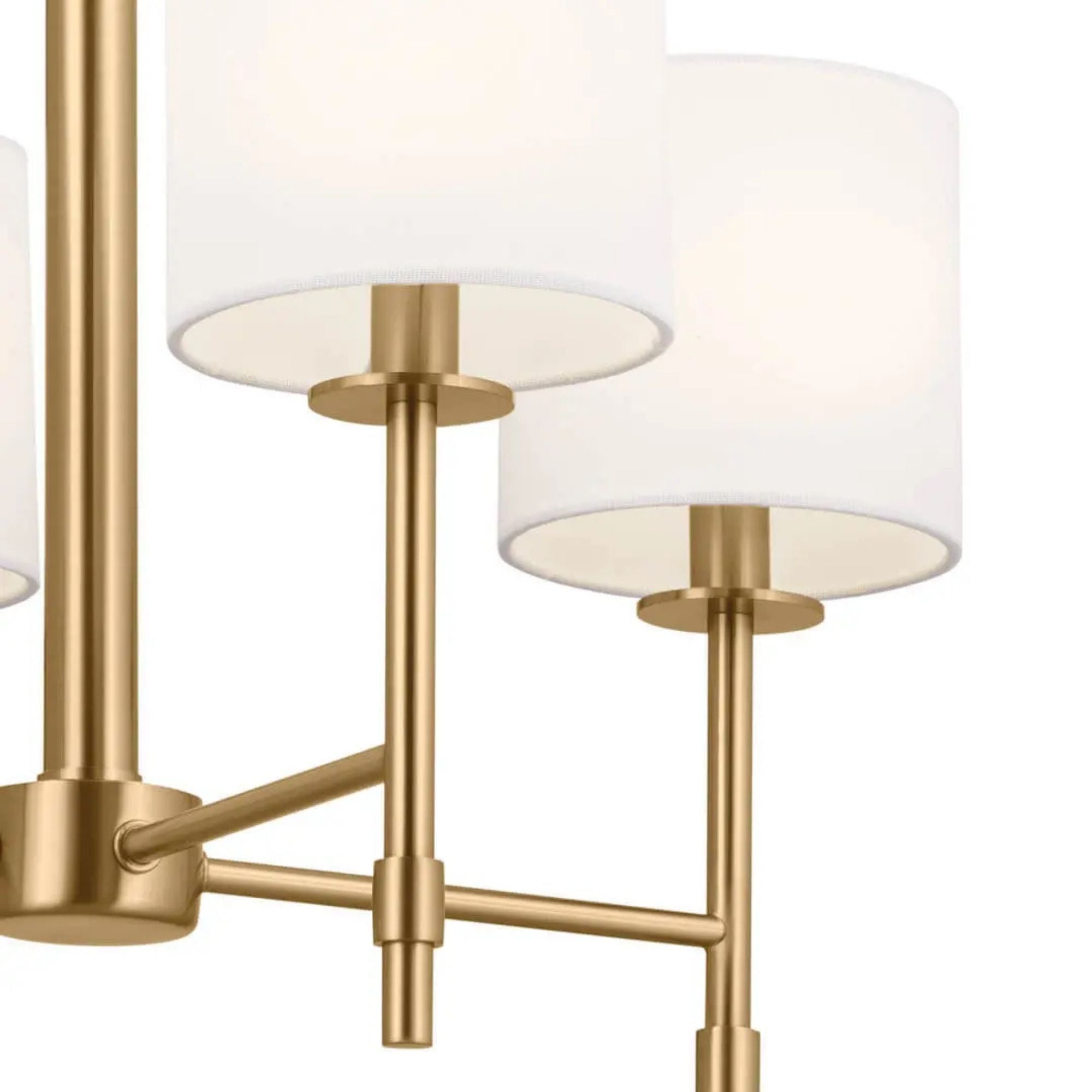Ali 20" 4-Light Chandelier, Brushed Natural Brass Finish