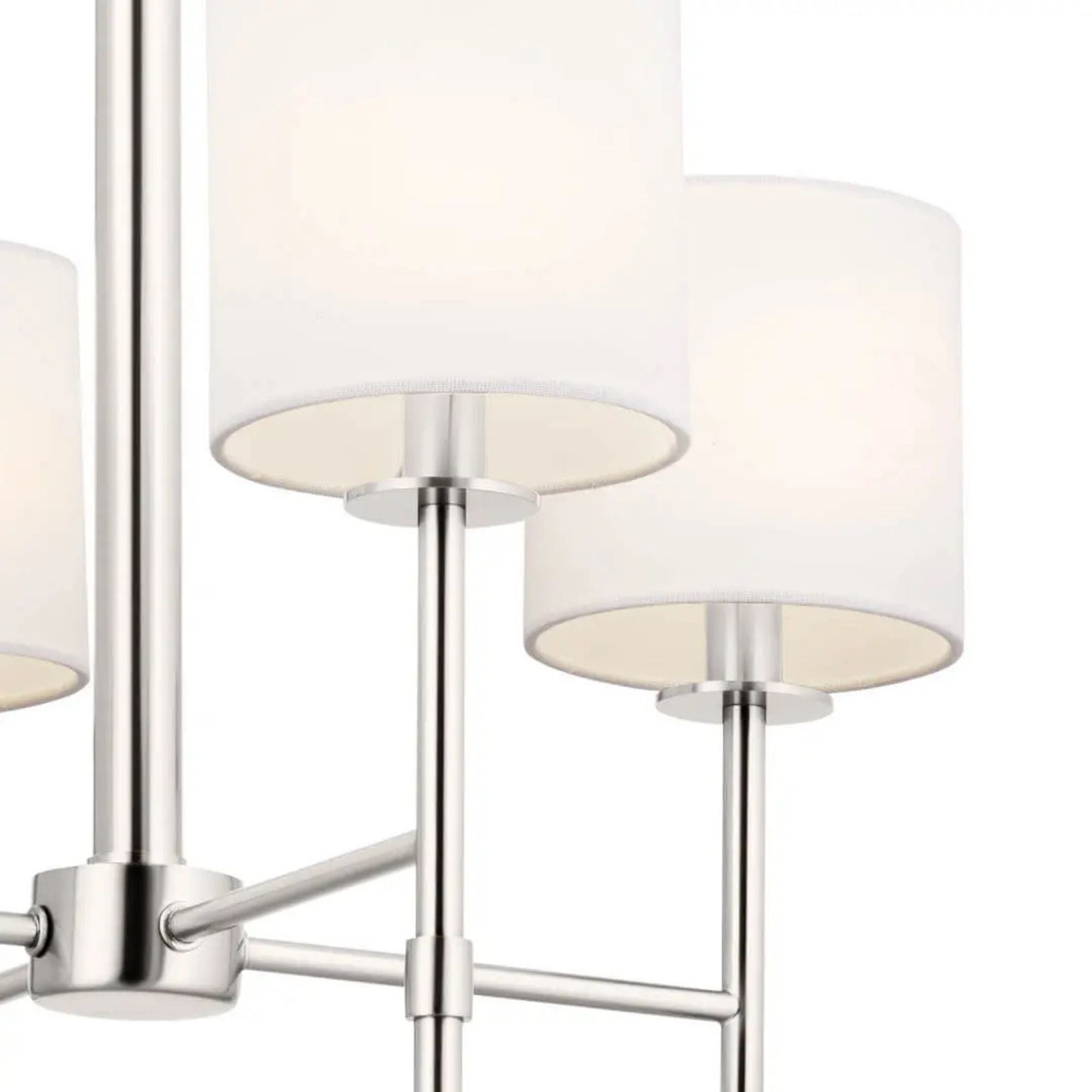Ali 20" 4-Light Chandelier, Polished Nickel Finish