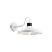 Allenbury 12" Outdoor Wall Light, White Finish
