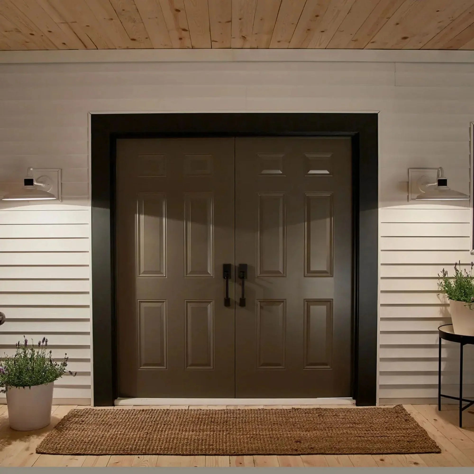 Allenbury 12" Outdoor Wall Light, White Finish