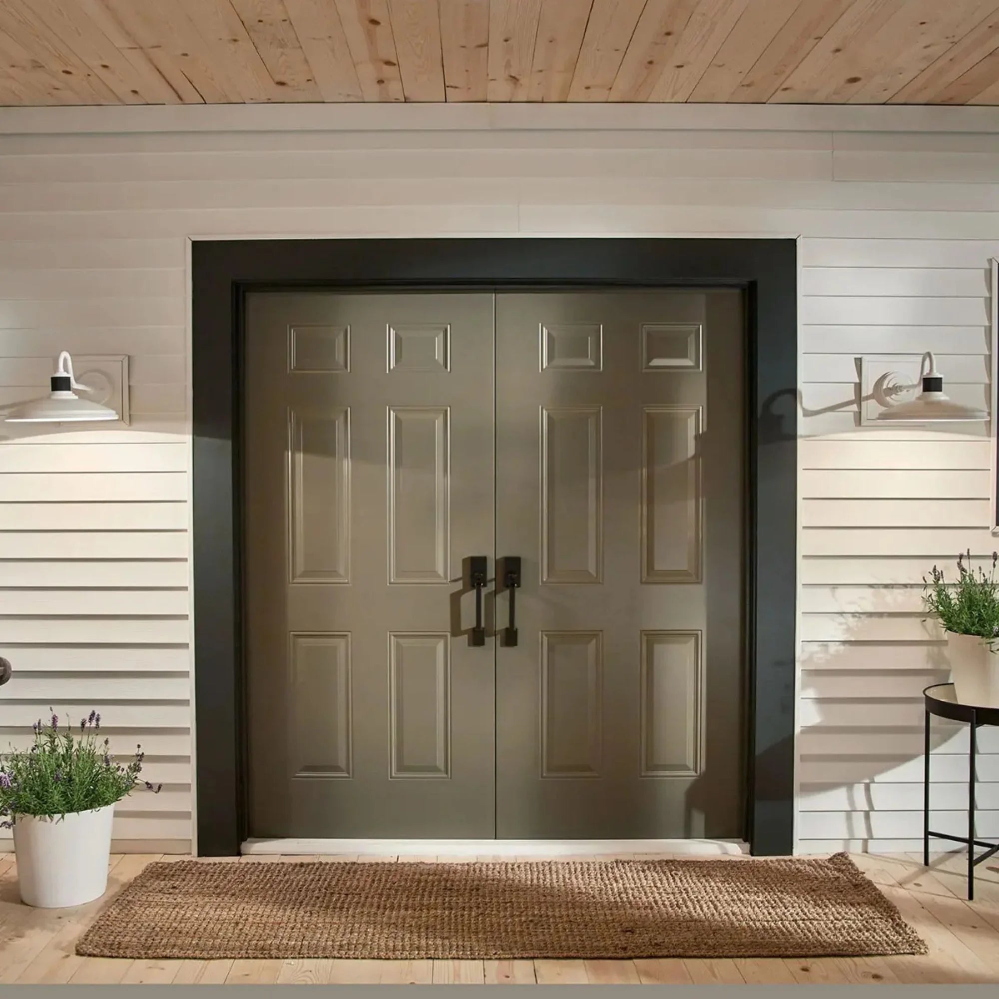 Allenbury 12" Outdoor Wall Light, White Finish