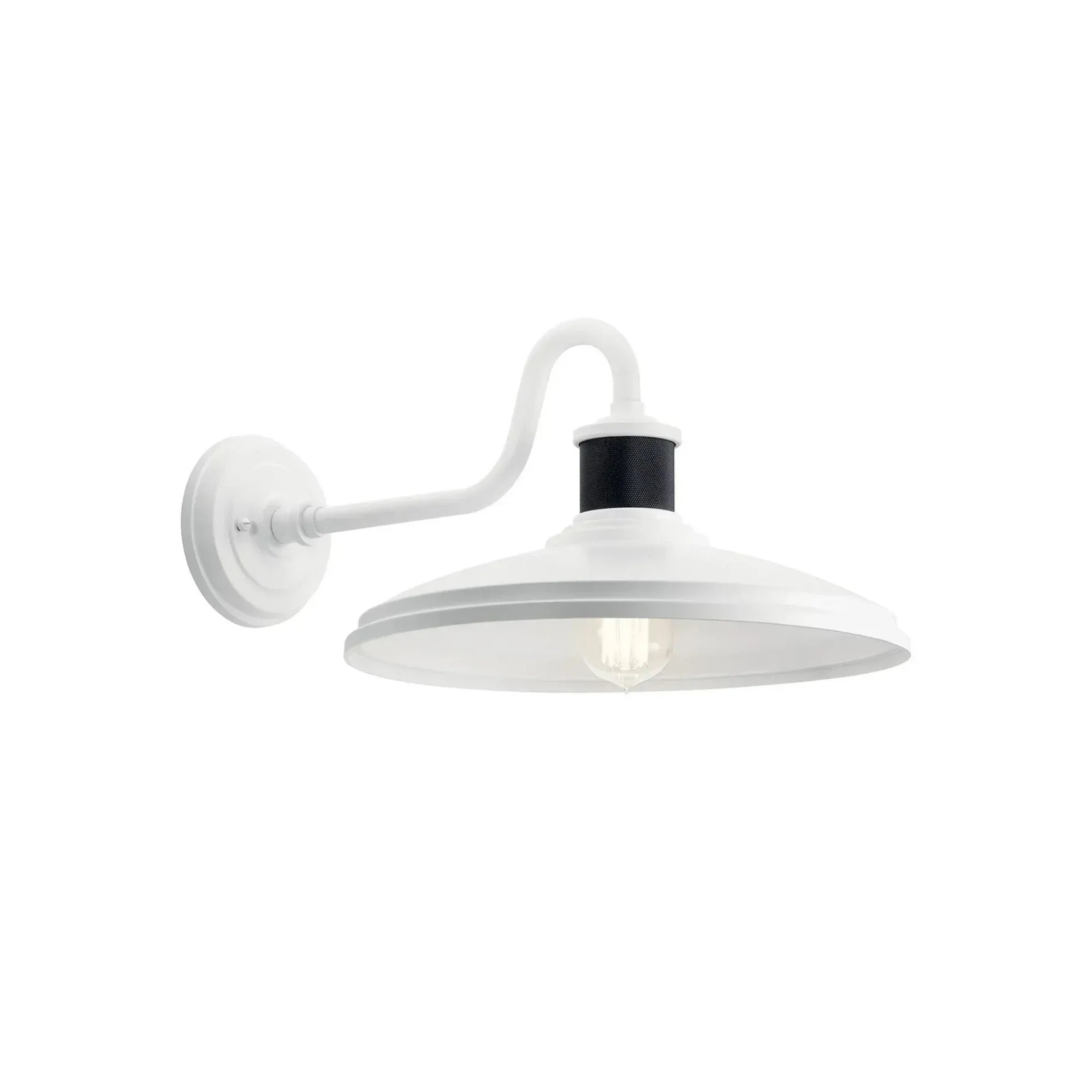 Allenbury 14" Outdoor Wall Light, White Finish