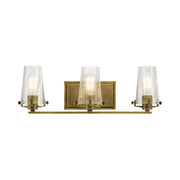 Kichler Lighting - Alton 24" 3-Light Bath Vanity Light, Natural Brass Finish | Bees Lighting