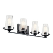 Kichler Lighting - Alton 34" 4-Light Bath Vanity Light, Black Finish | Bees Lighting