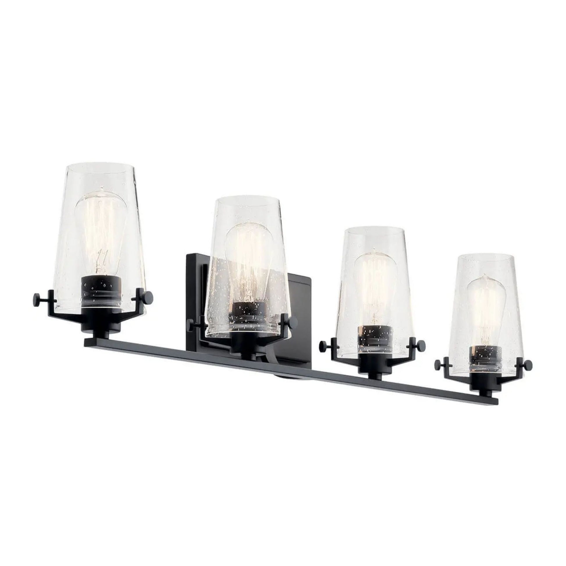 Kichler Lighting - Alton 34" 4-Light Bath Vanity Light, Black Finish | Bees Lighting
