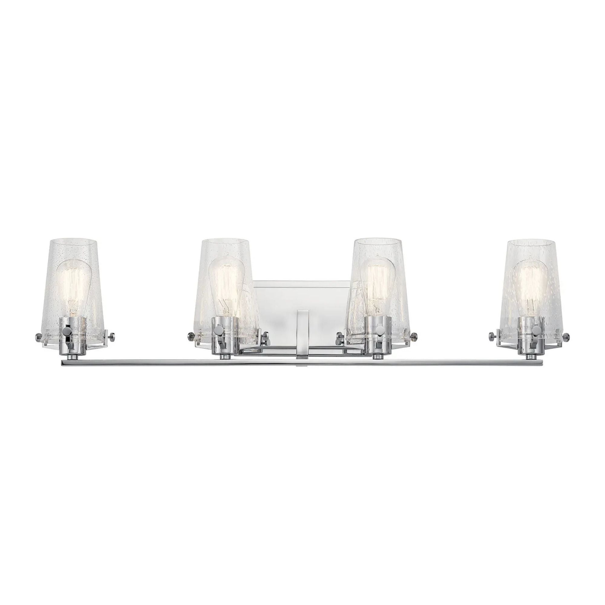 Alton 34" 4-Light Bath Vanity Light, Chrome Finish